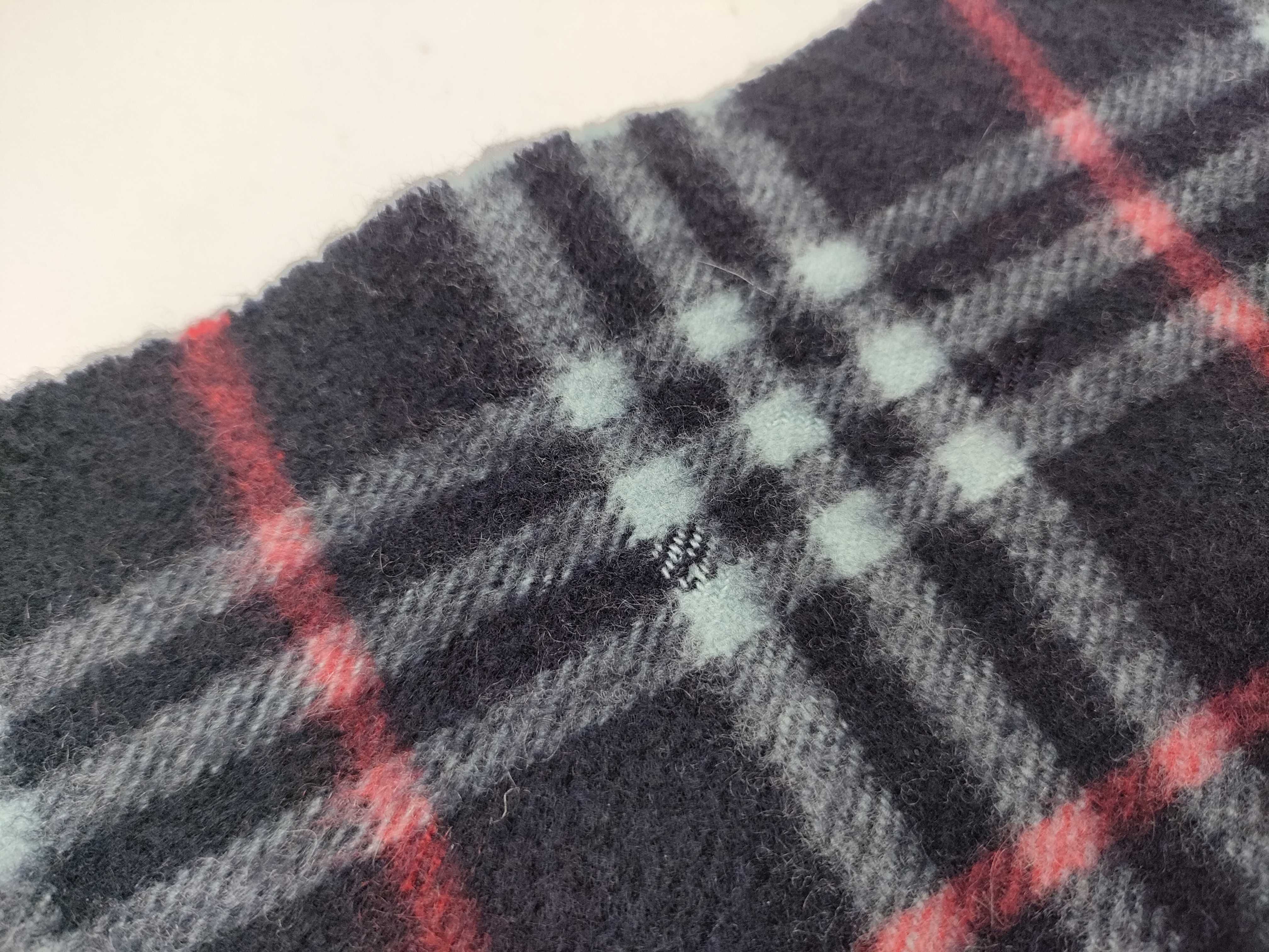Cashmere Scarf, Nova Check, Blue-Black, Other Accessories — view 7