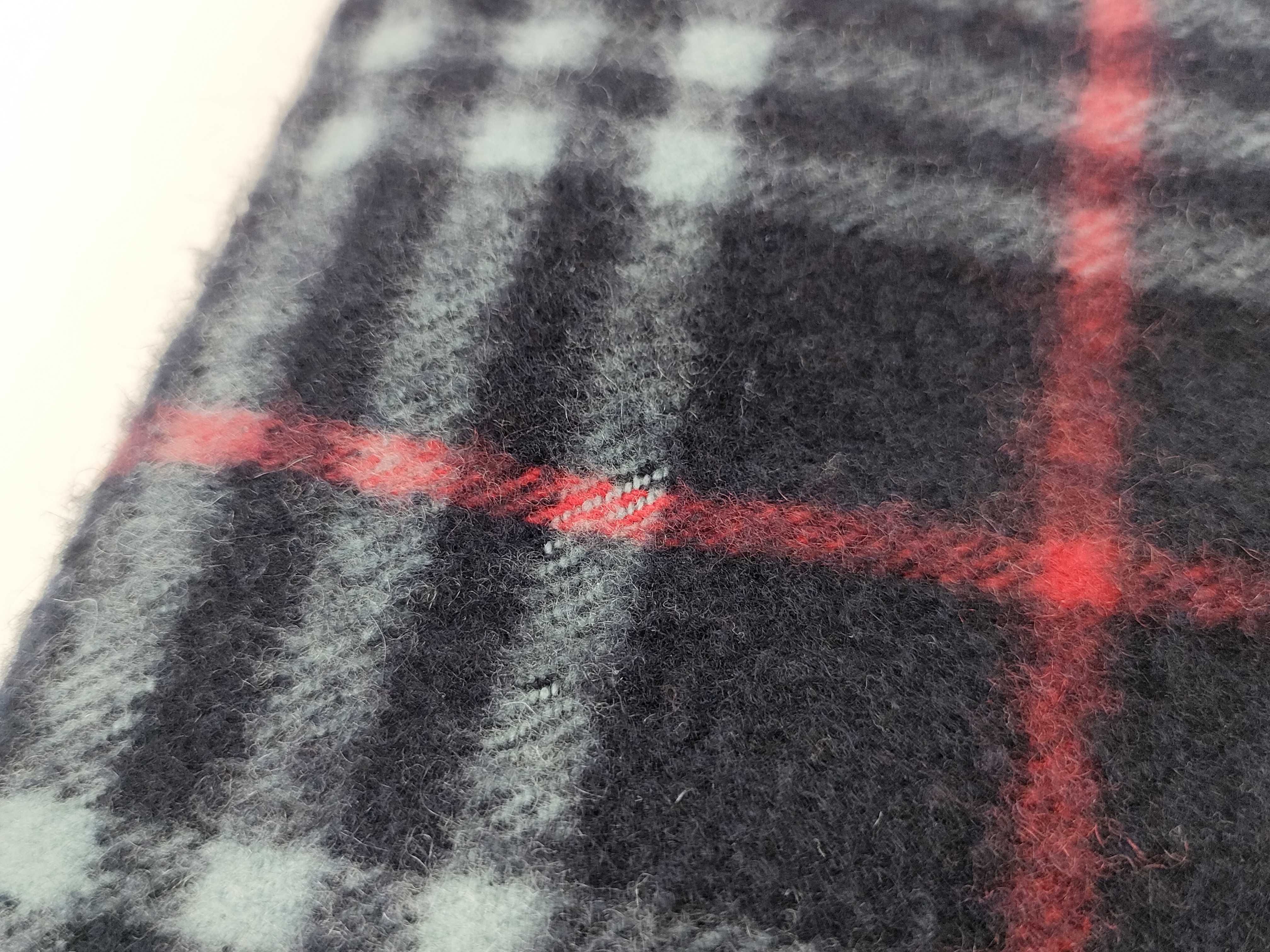 Cashmere Scarf, Nova Check, Blue-Black, Other Accessories — view 9