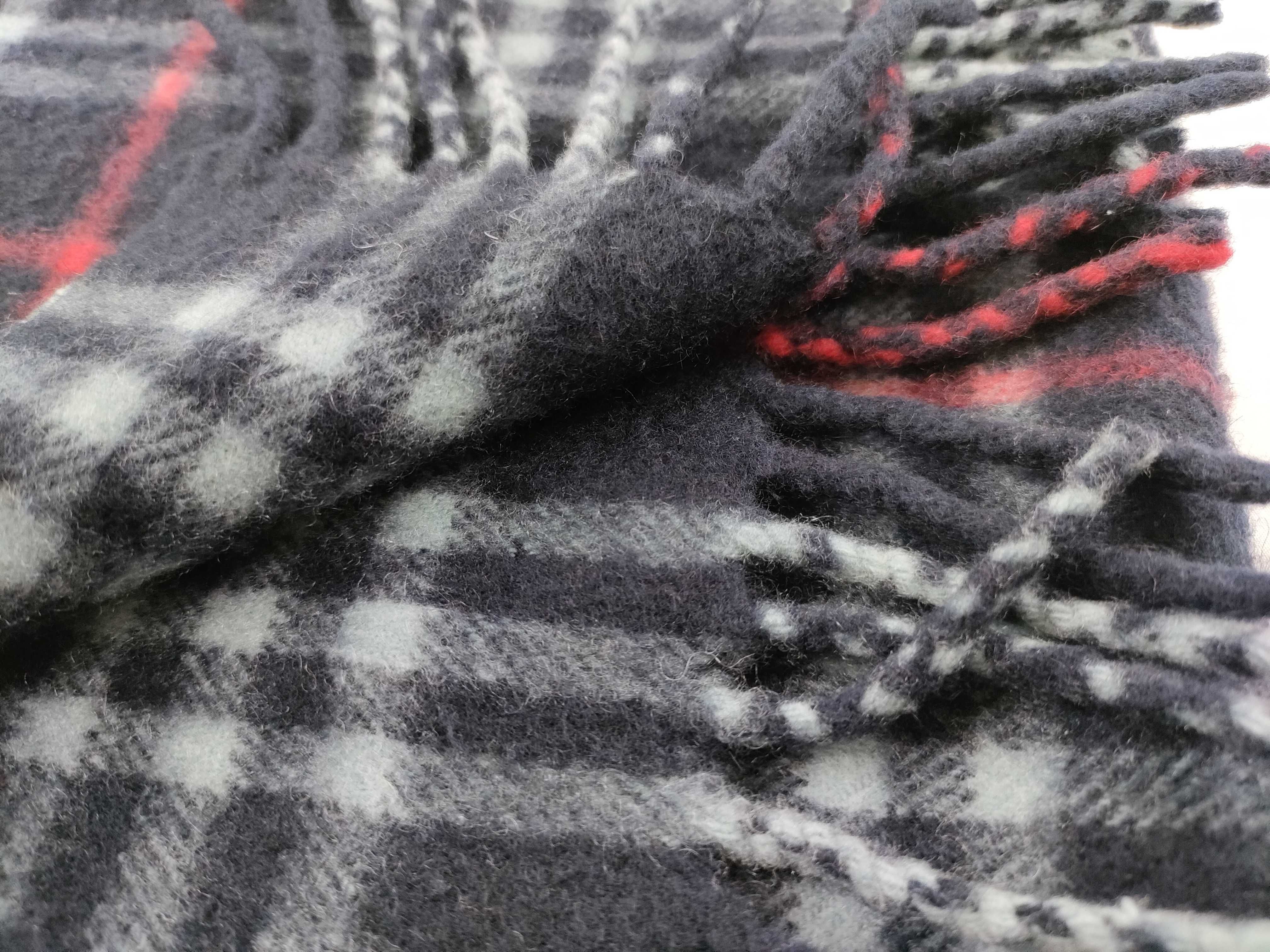 Cashmere Scarf, Nova Check, Blue-Black, Other Accessories — view 10