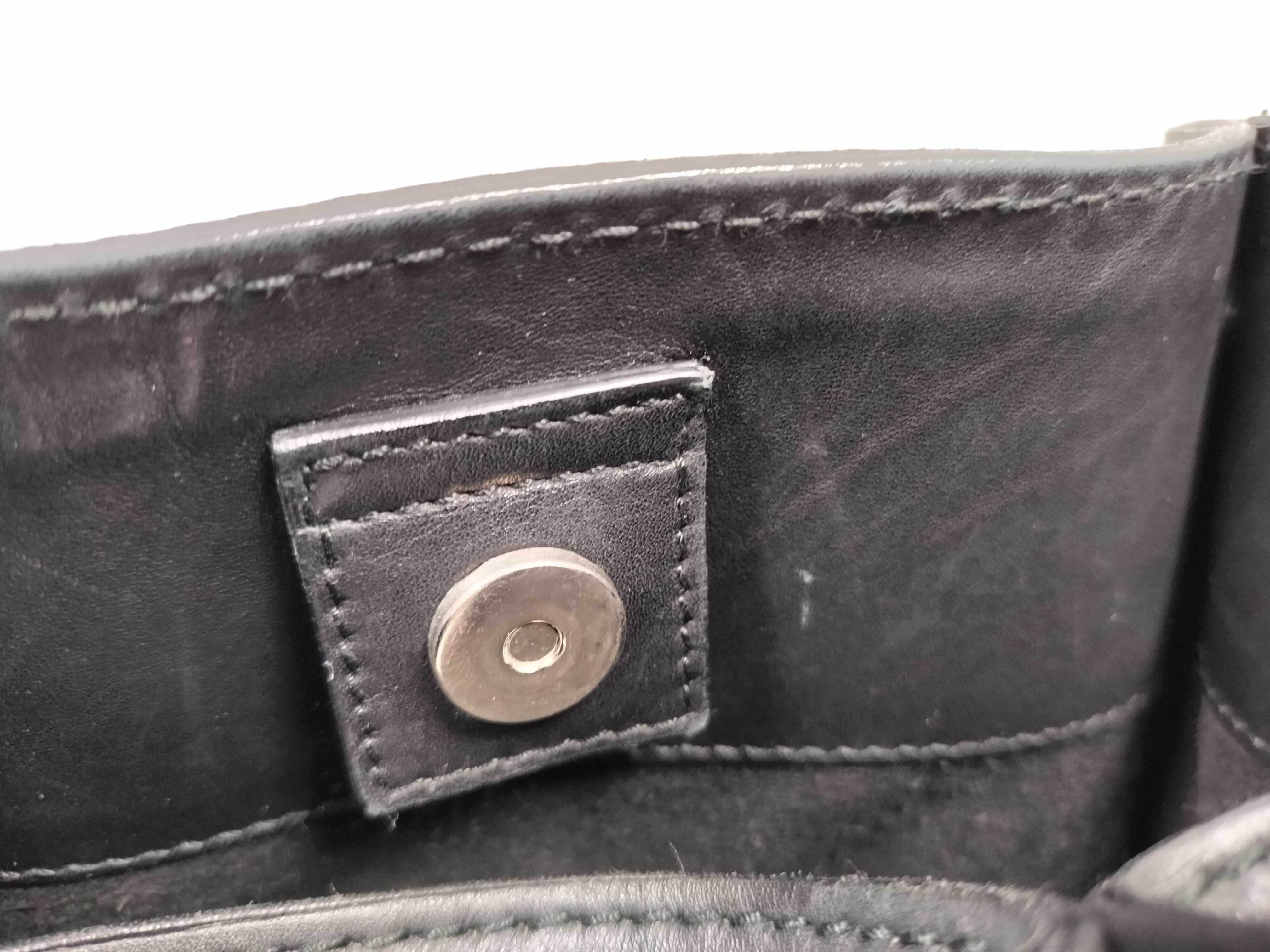 Tote Bag, Gucci Tote Bag from the Tom Ford era, with pouch, leather, black tote bag — view 12