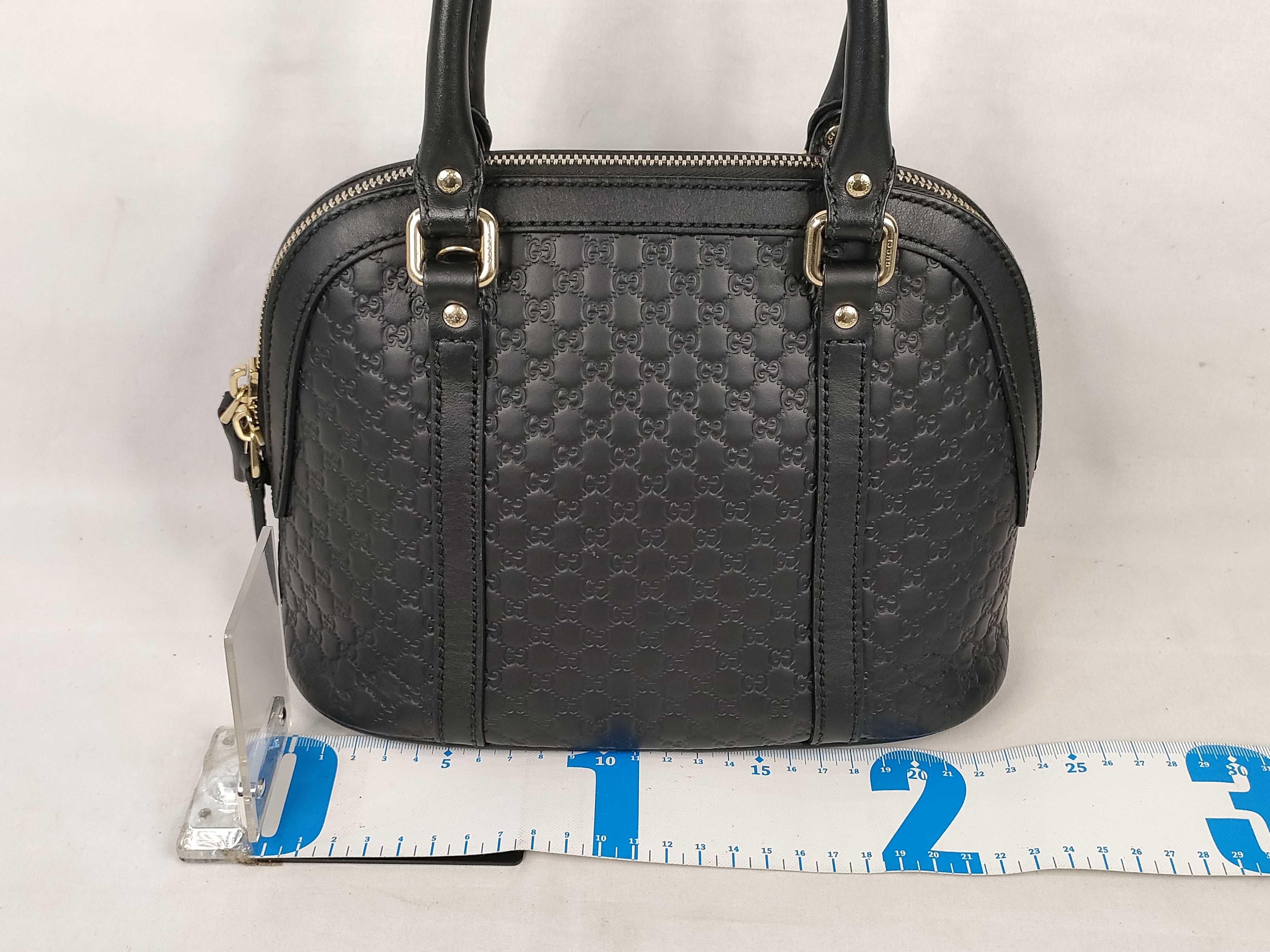 Microguccissima 2-Way Handbag, Black, 449654 (Handbag) — view 2