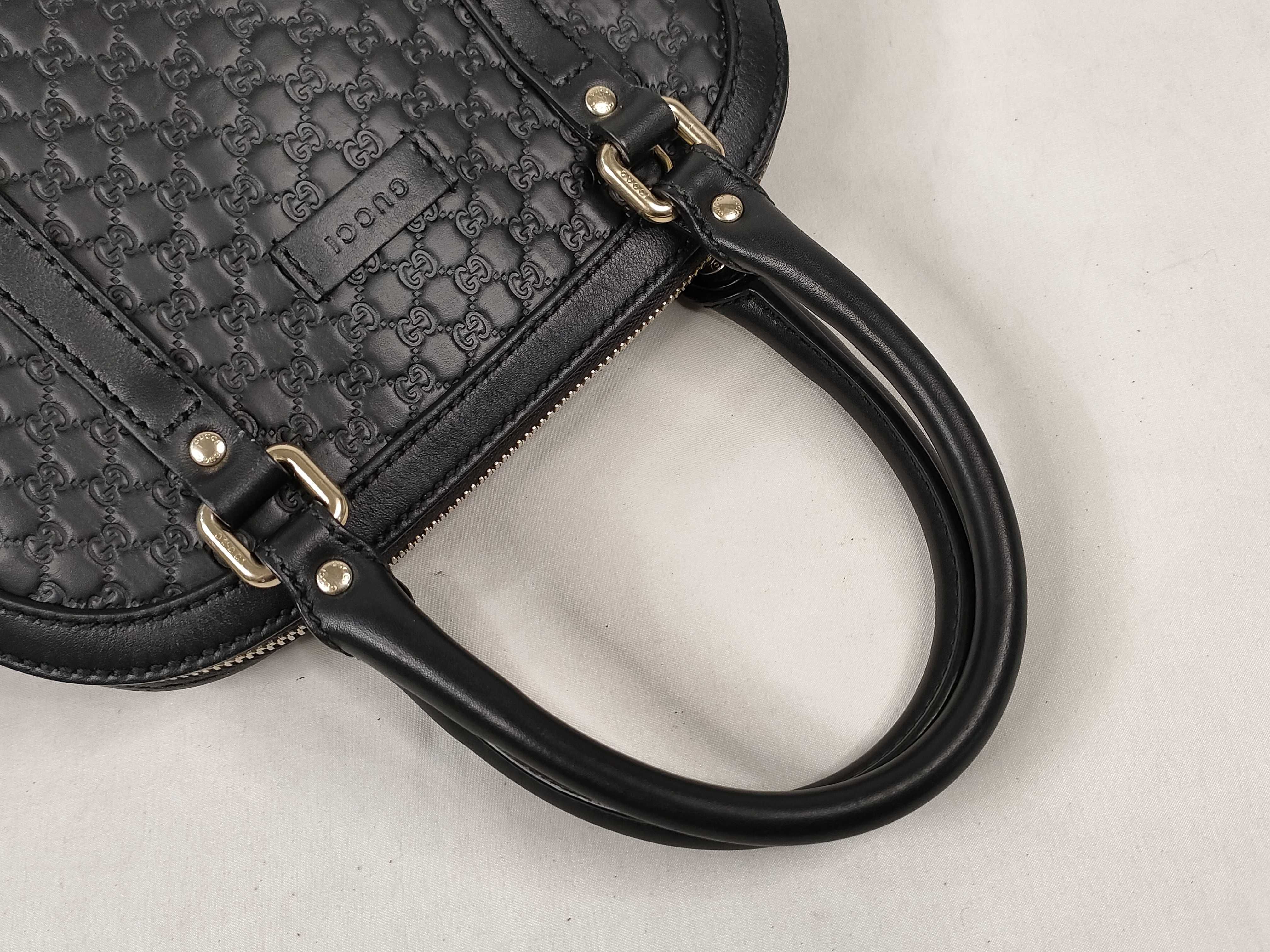 Microguccissima 2-Way Handbag, Black, 449654 (Handbag) — view 3