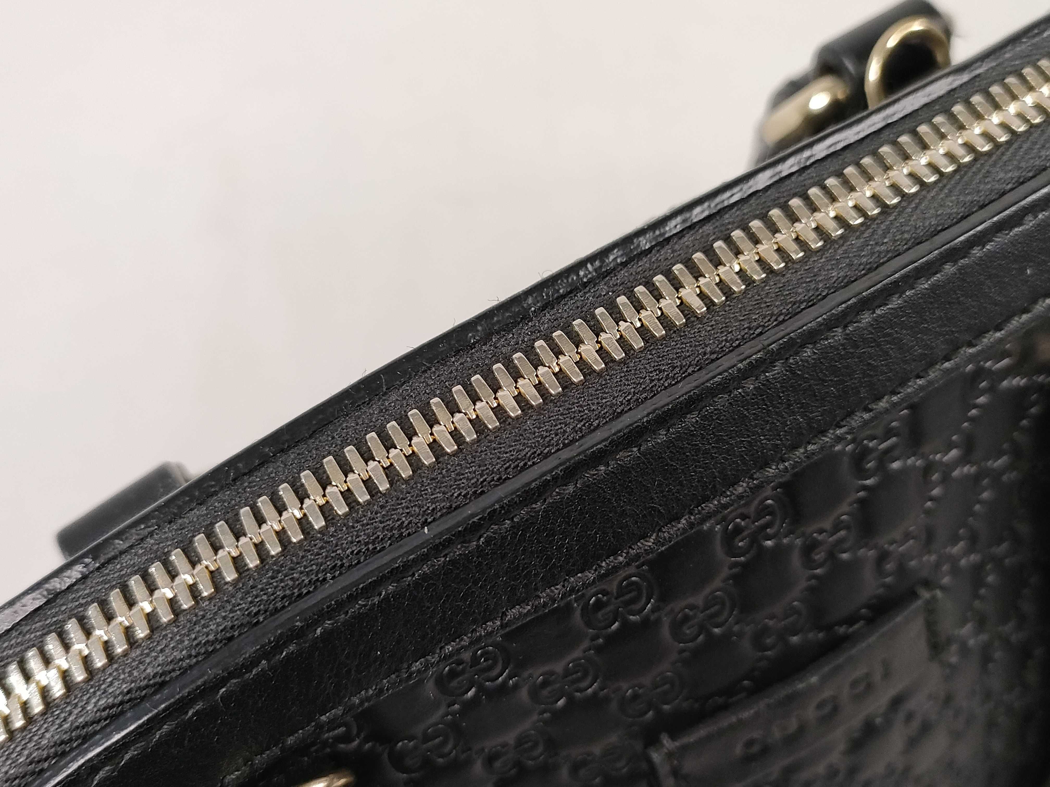 Microguccissima 2-Way Handbag, Black, 449654 (Handbag) — view 9