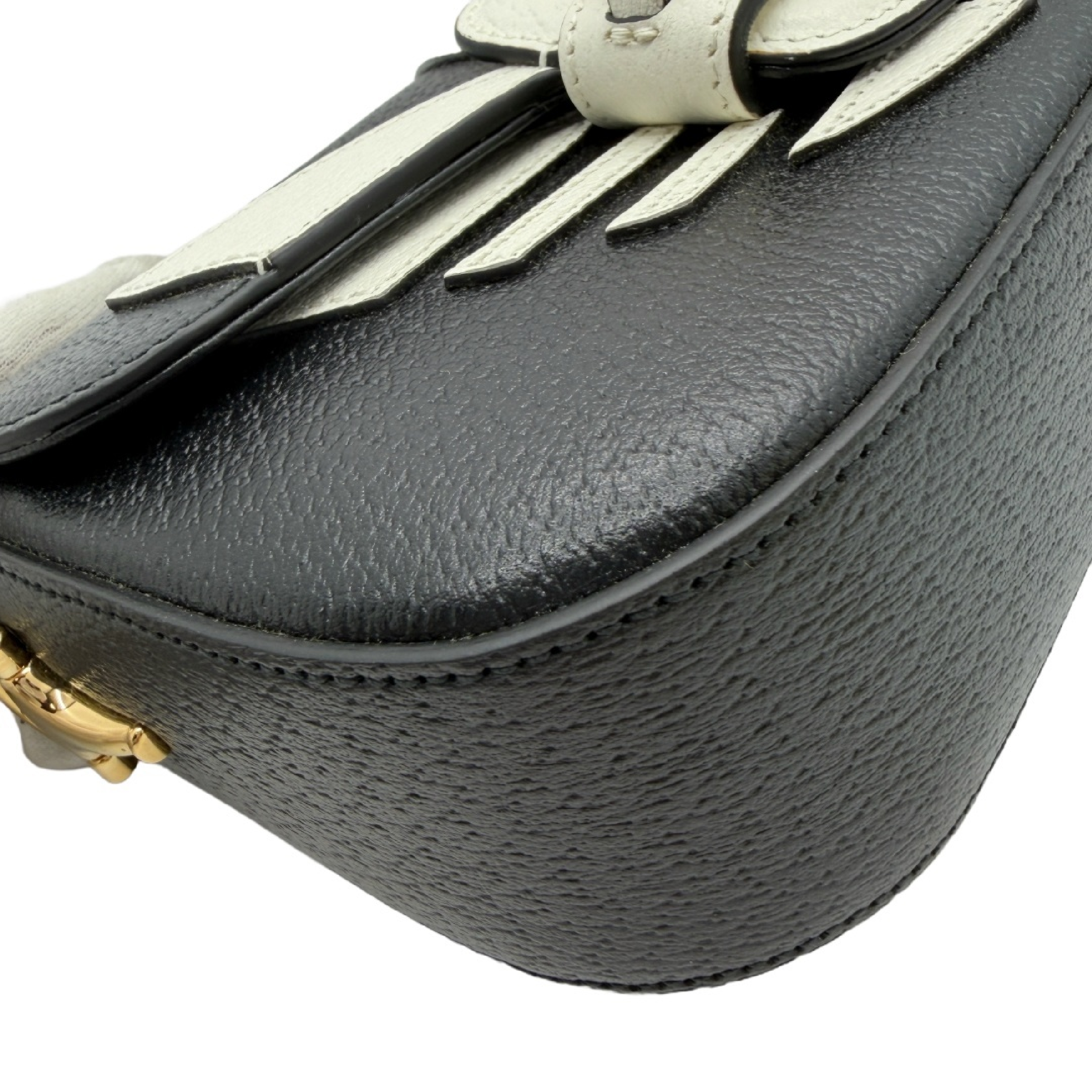 x adidas Horsebit 1955 Shoulder Bag Black x White Shoulder Bag — view 4