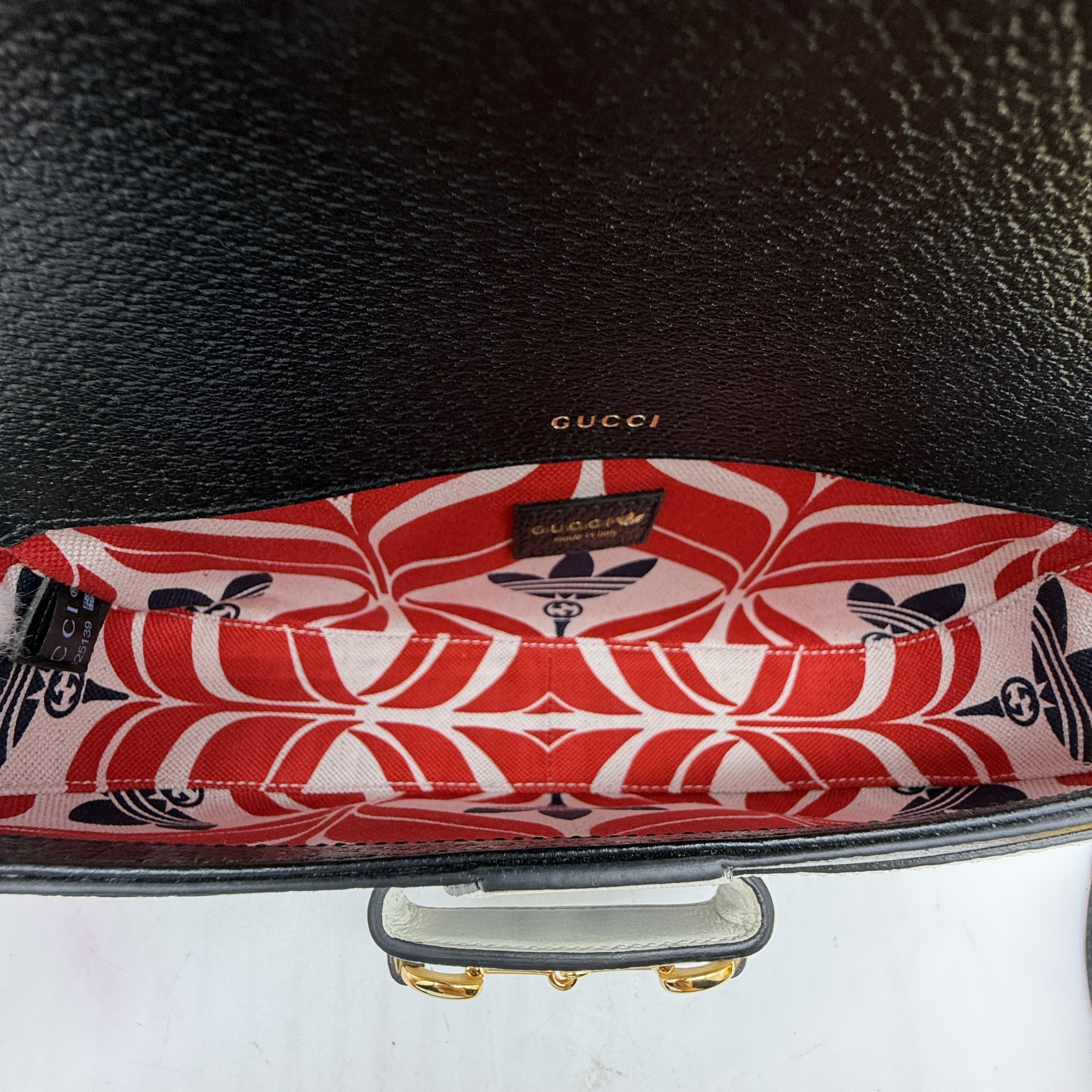 x adidas Horsebit 1955 Shoulder Bag Black x White Shoulder Bag — view 10