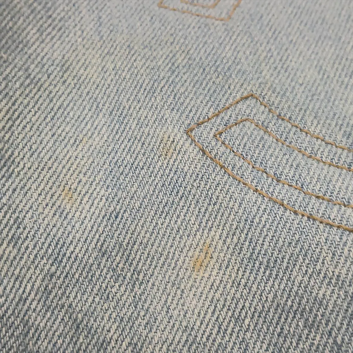 Coco Mark Denim Tote Bag, Blue with Gold Hardware, 4690280, Series 4 — view 13