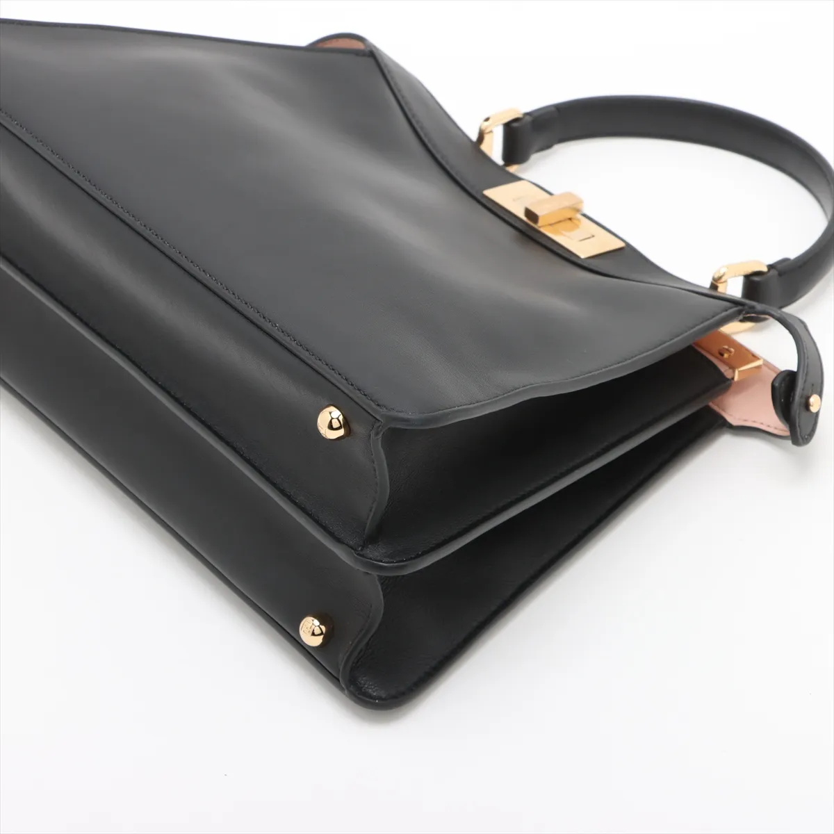 Peekaboo I.U Medium Leather 2-Way Handbag, Black 8BN321 — view 3