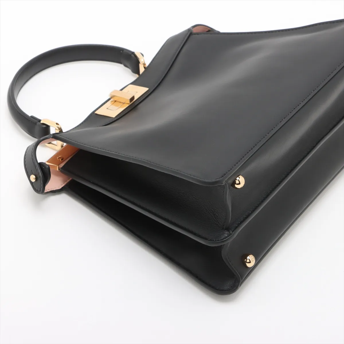 Peekaboo I.U Medium Leather 2-Way Handbag, Black 8BN321 — view 4