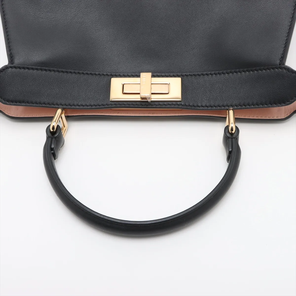 Peekaboo I.U Medium Leather 2-Way Handbag, Black 8BN321 — view 5
