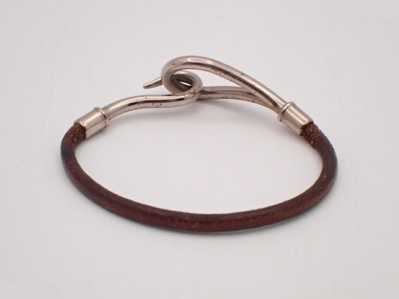 Jumbo bracelet, leather, wrist circumference approximately 17cm — view 2