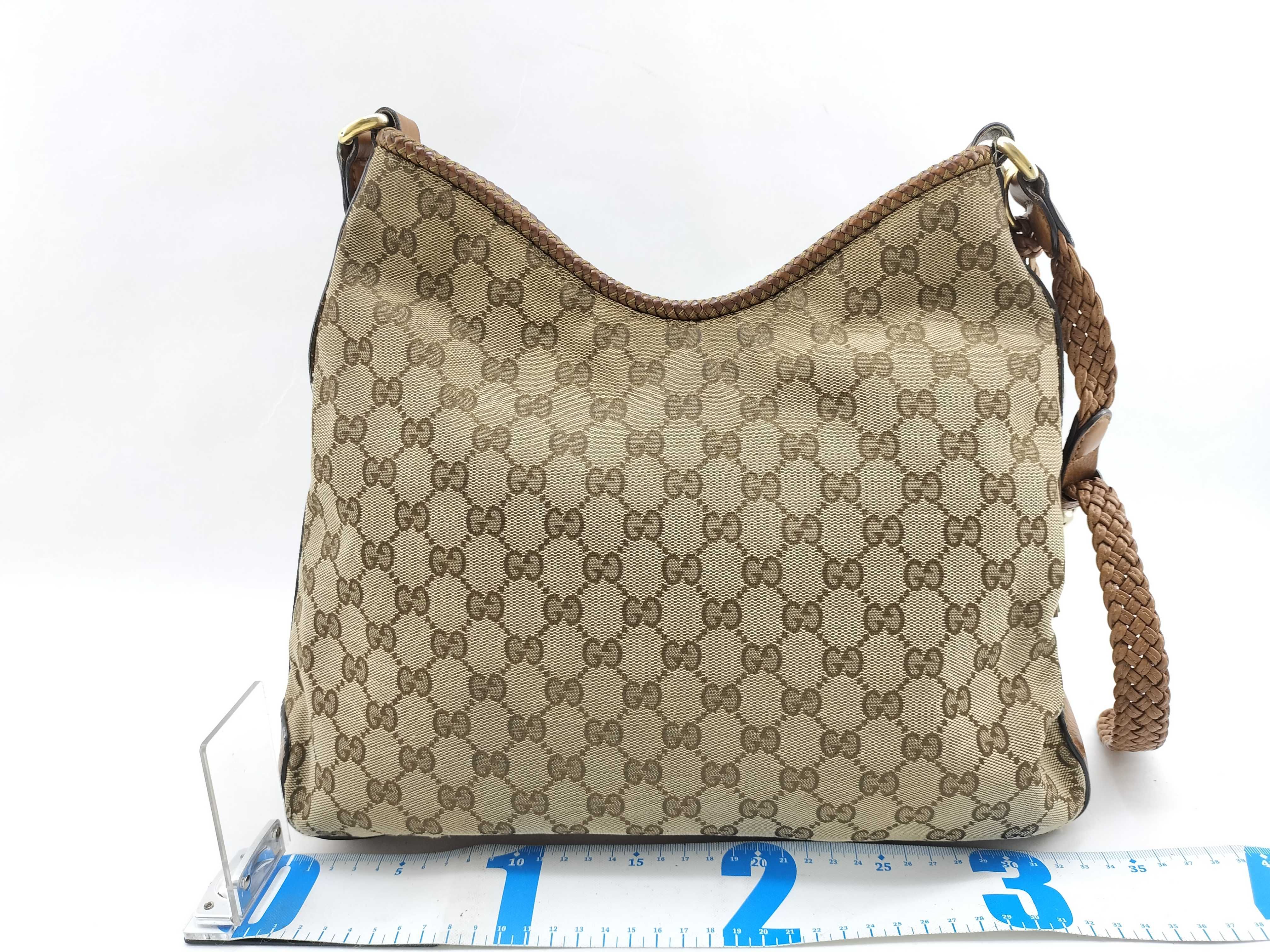 GG Canvas Milk Tea Canvas GG Monogram Tassel Crossbody Bag Shoulder Bag — view 2