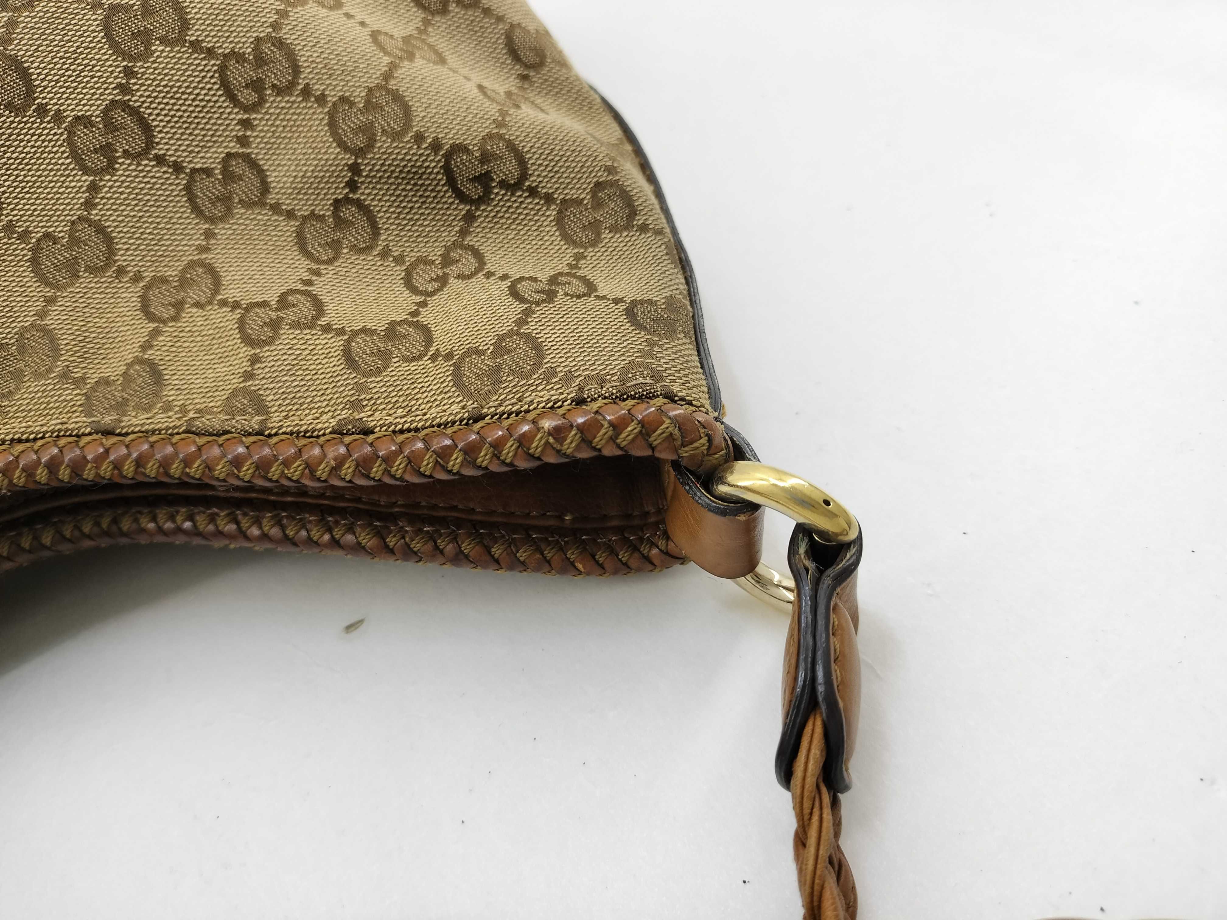 GG Canvas Milk Tea Canvas GG Monogram Tassel Crossbody Bag Shoulder Bag — view 8