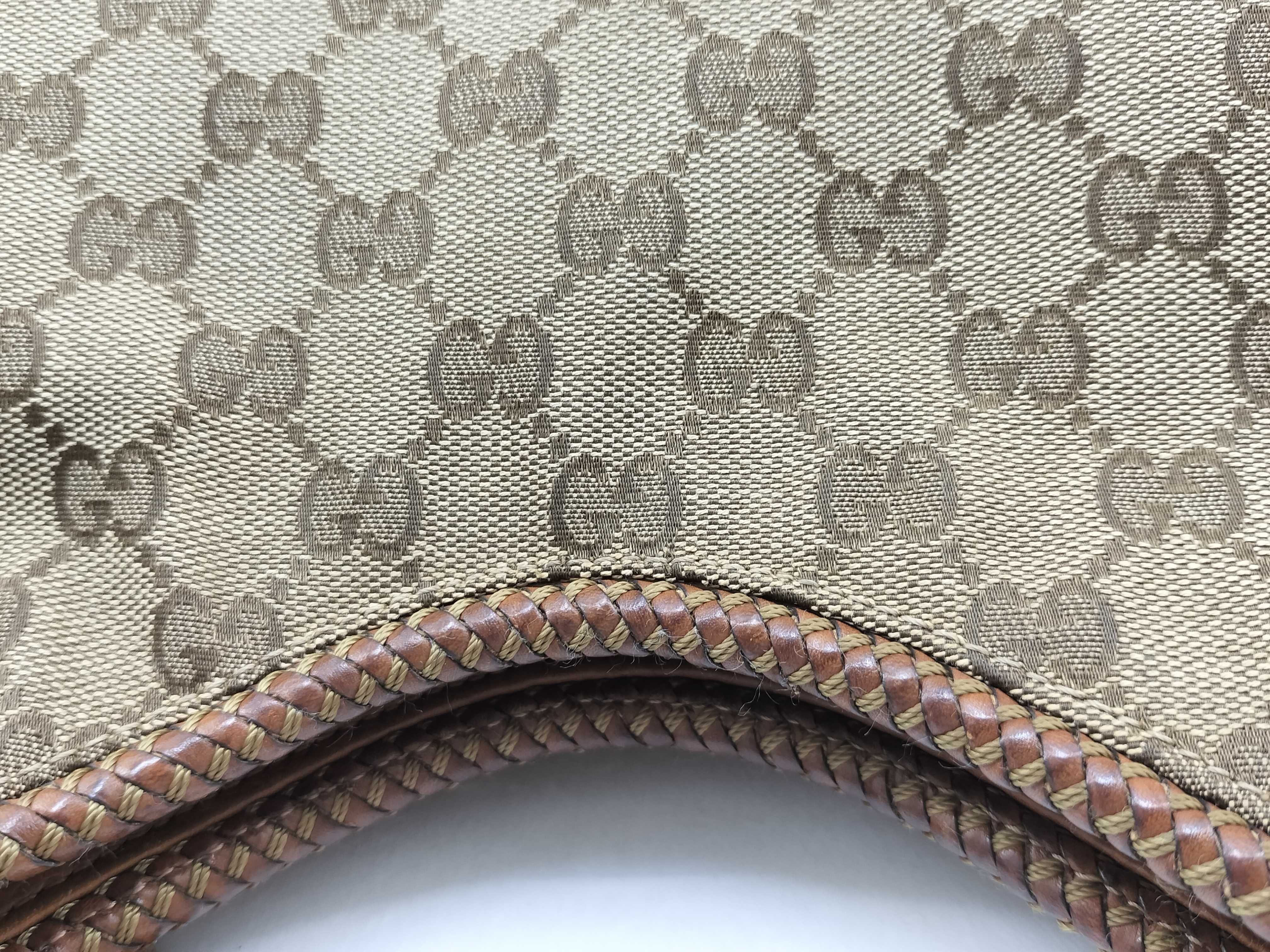 GG Canvas Milk Tea Canvas GG Monogram Tassel Crossbody Bag Shoulder Bag — view 9