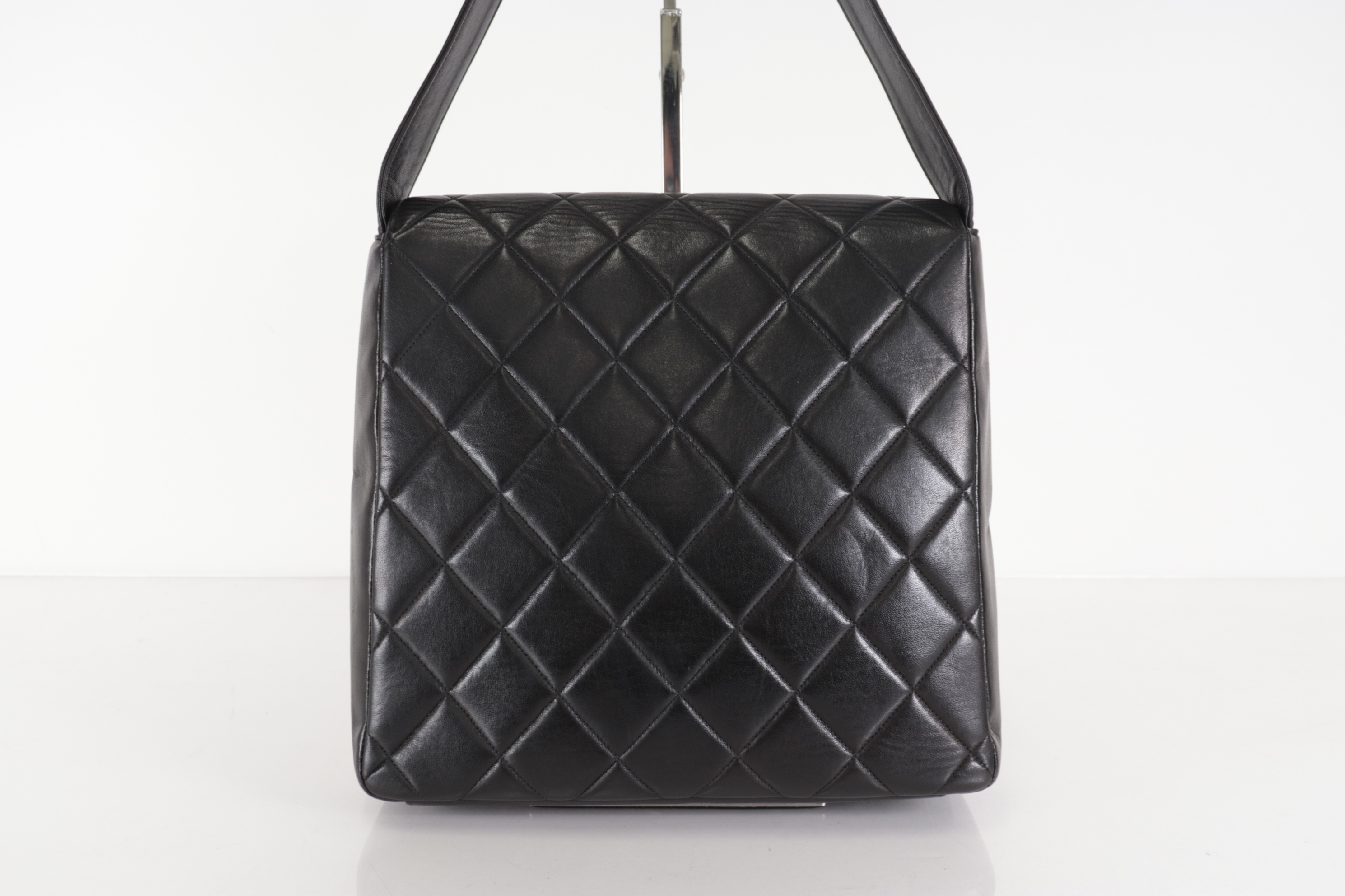 Lambskin Double Turnlock One Shoulder Bag (Series 4) — view 3