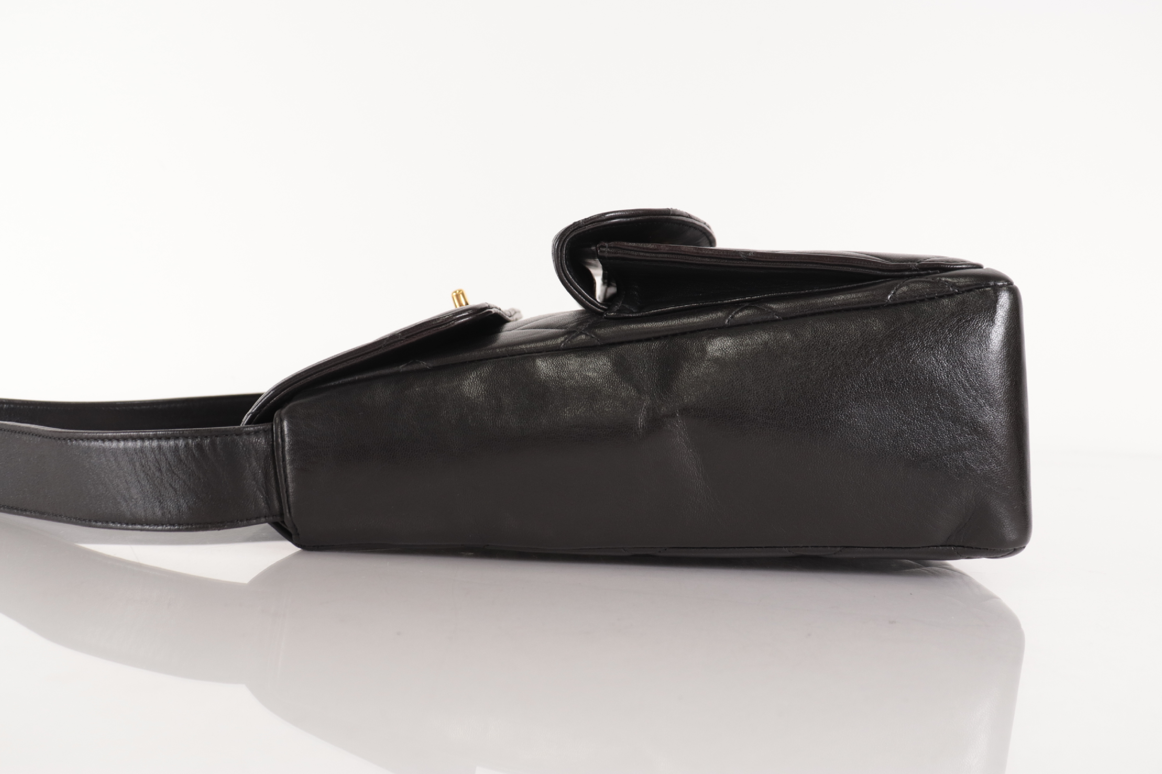 Lambskin Double Turnlock One Shoulder Bag (Series 4) — view 4