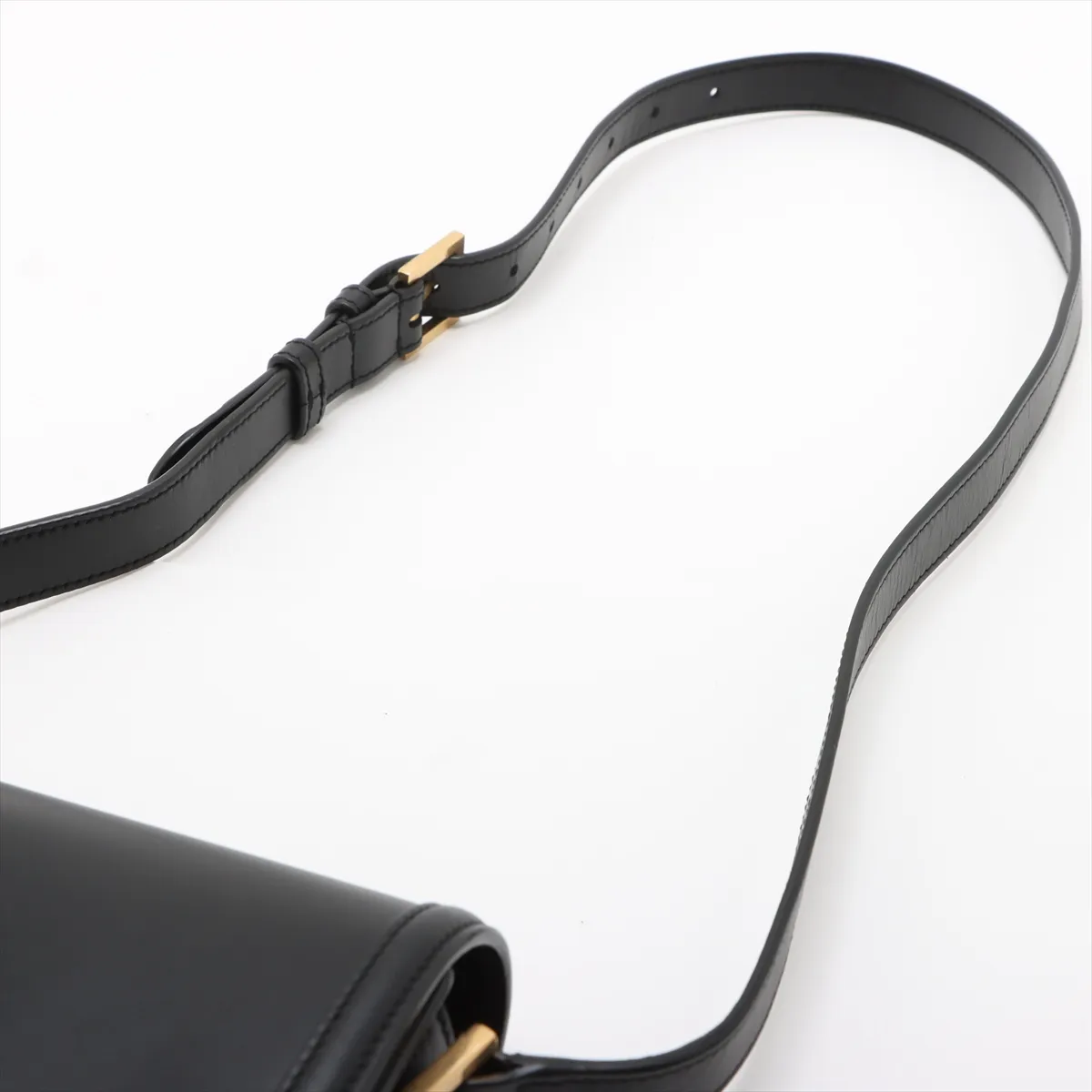 Solferino Leather Shoulder Bag Black 634306 — view 5