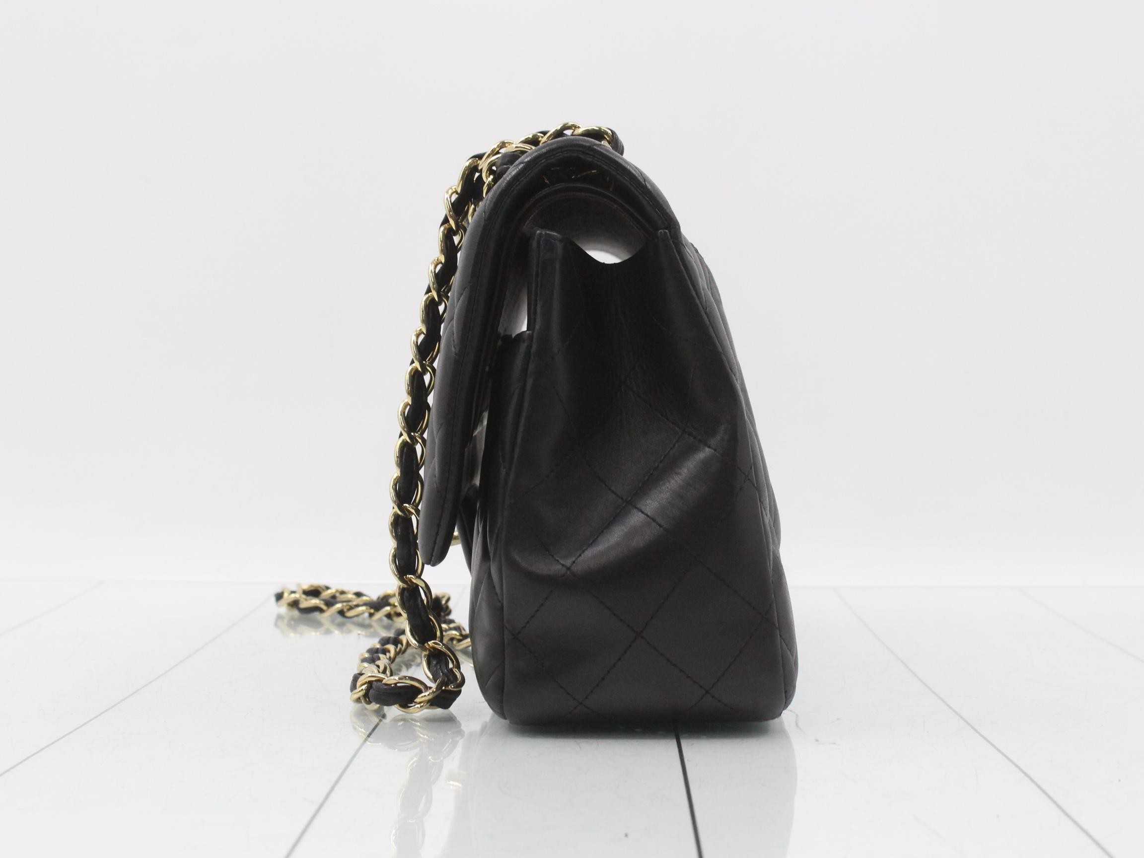 Matelassé 30 Lambskin Double Flap Chain Shoulder Bag — view 3