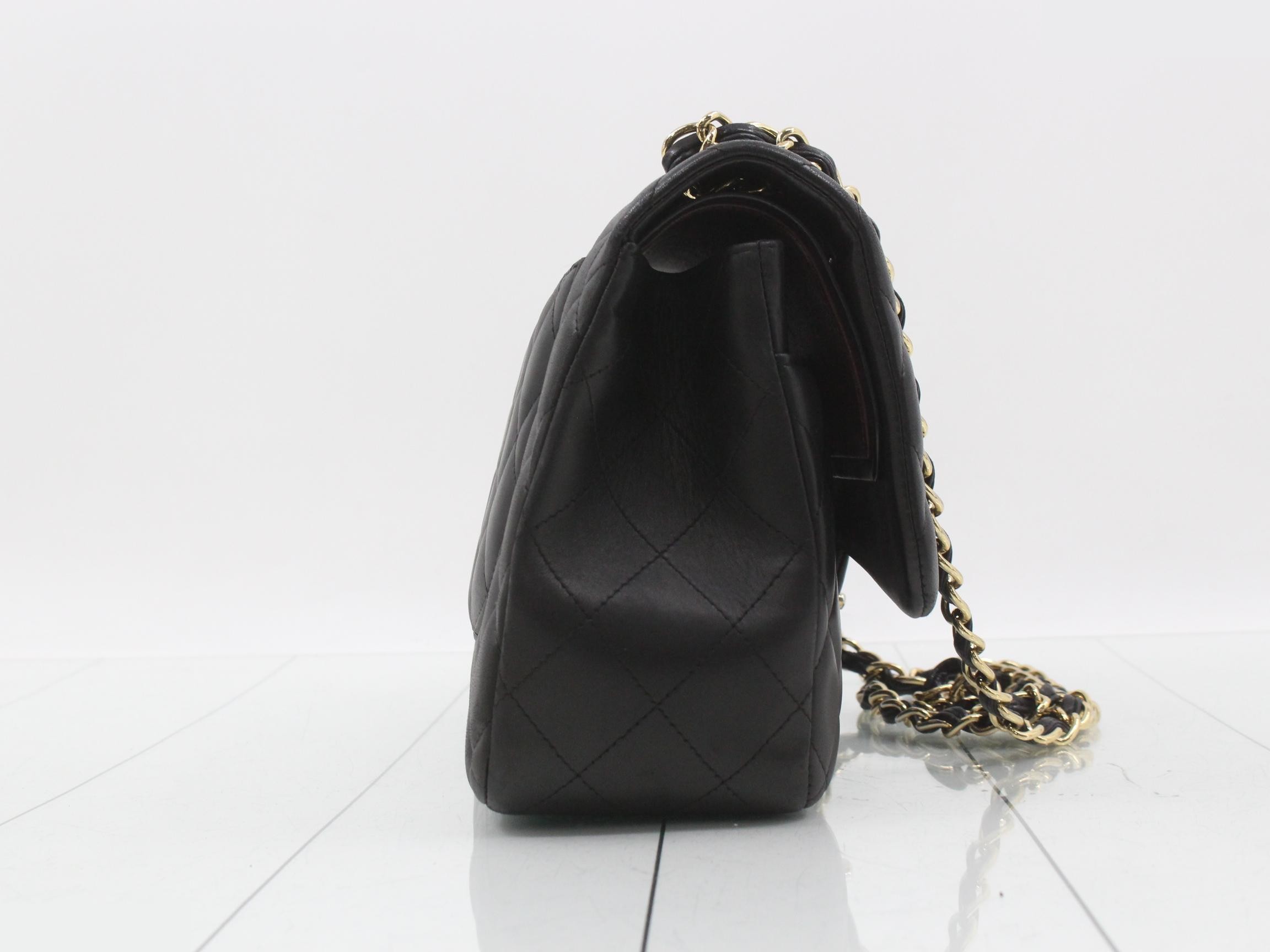 Matelassé 30 Lambskin Double Flap Chain Shoulder Bag — view 4