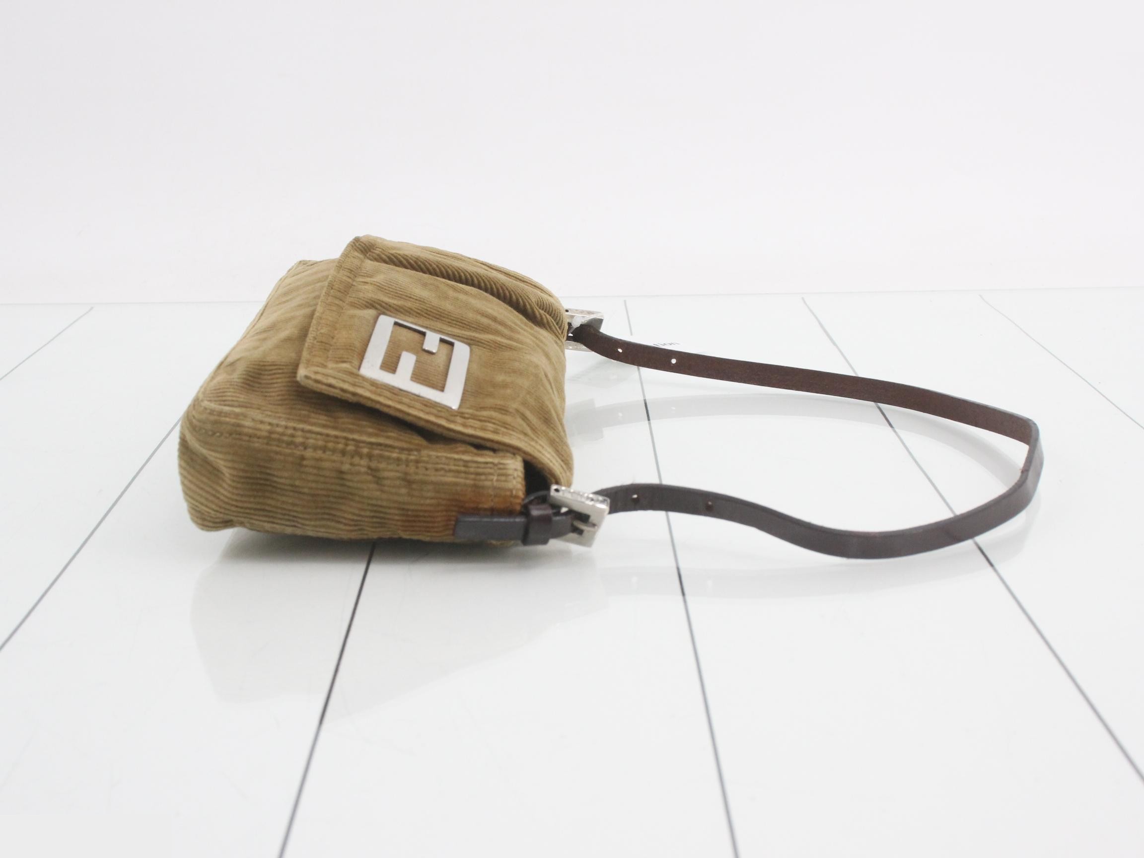 Mamma Baguette Corduroy Shoulder Bag — view 3