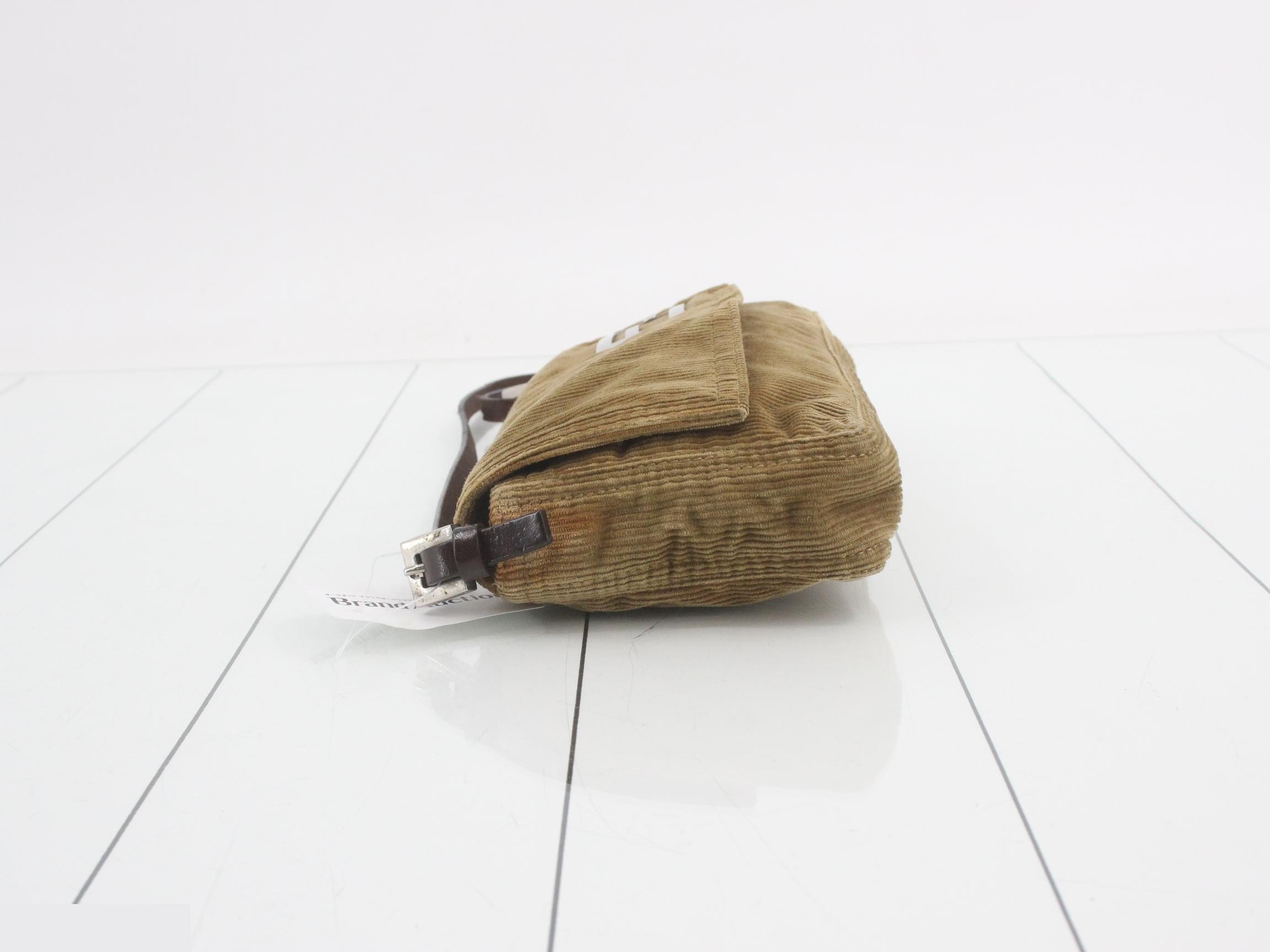 Mamma Baguette Corduroy Shoulder Bag — view 4