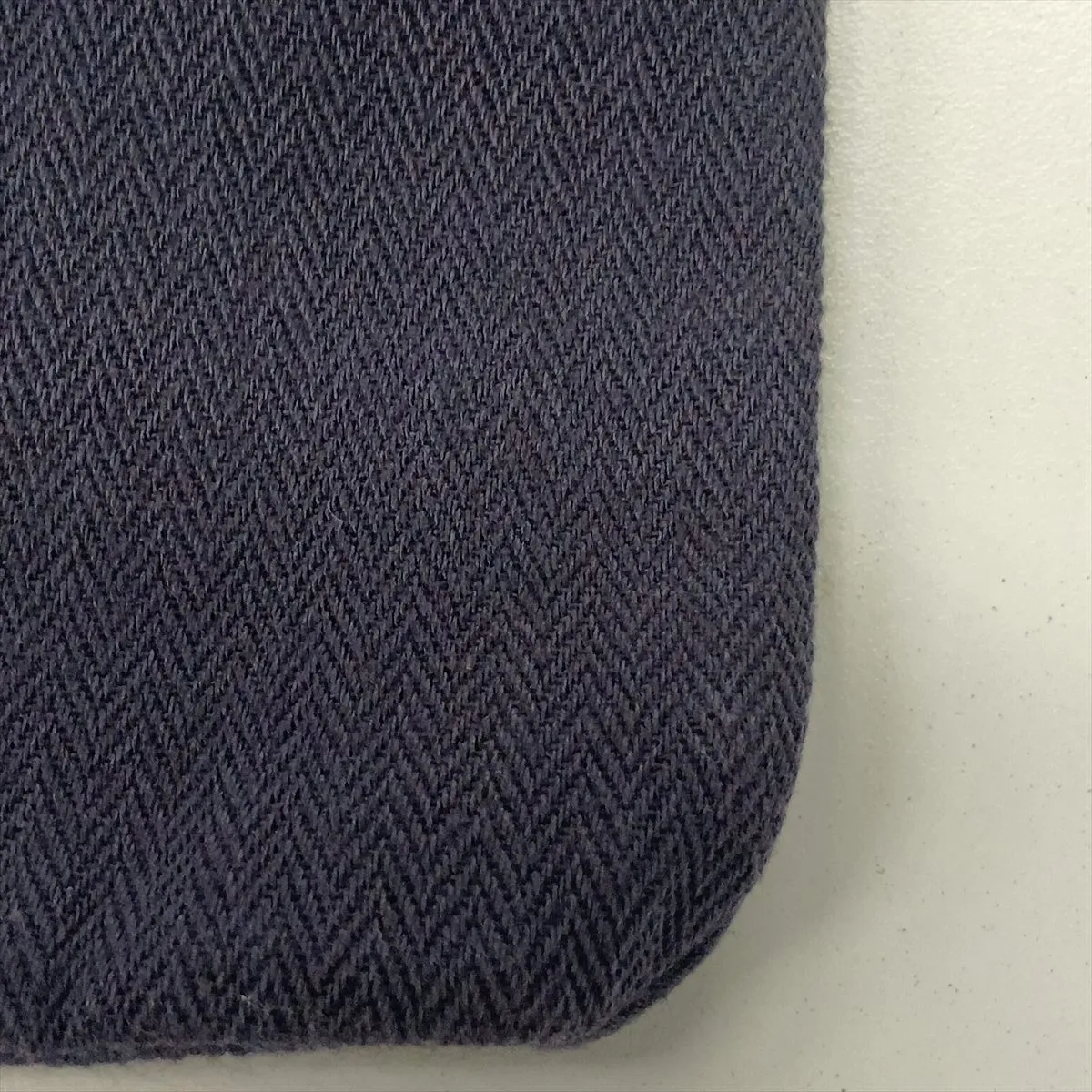 Aline MM Toile Chevron x Leather Navy Silver Hardware C:2018 — view 11