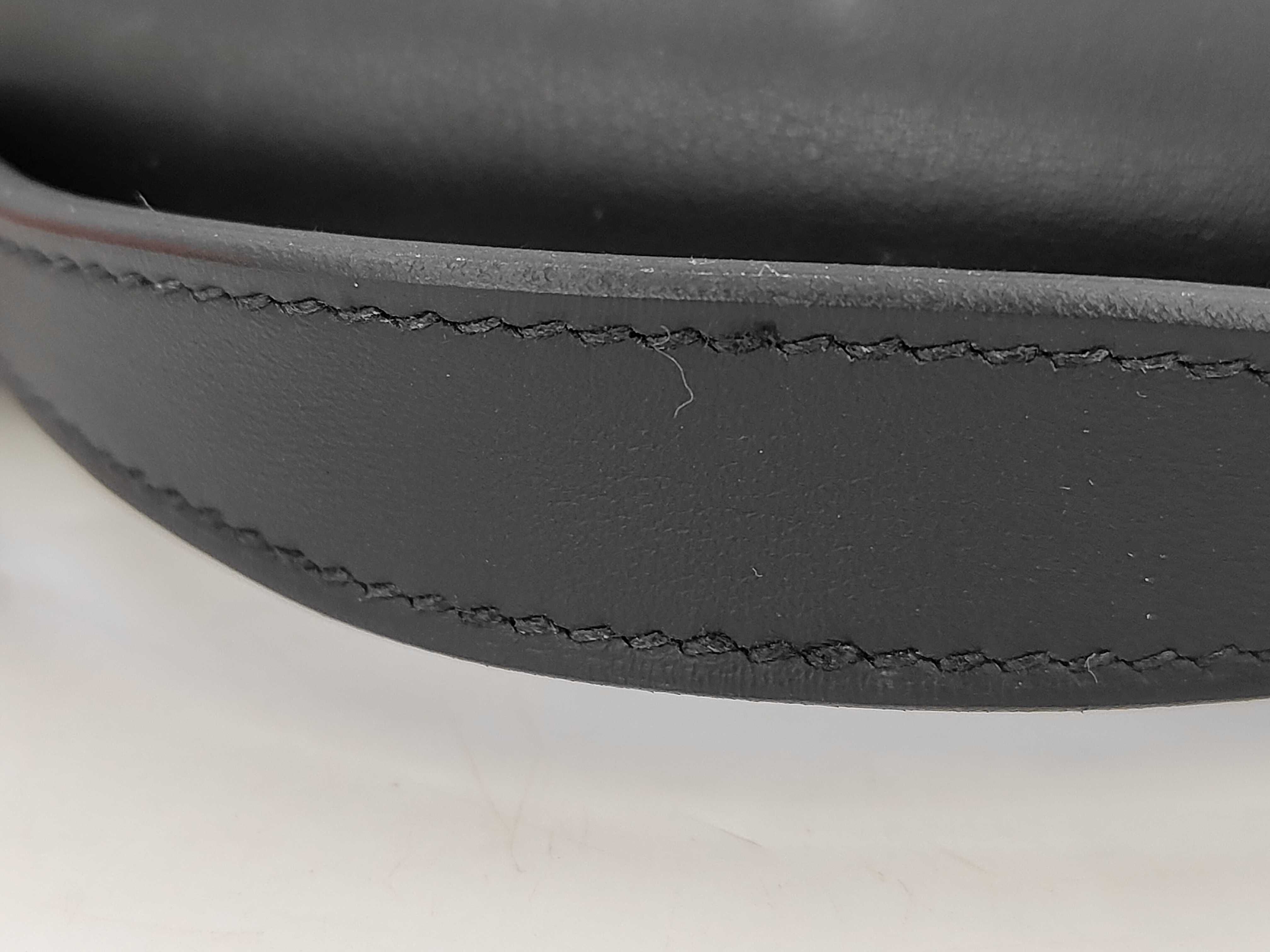 Pochette Kelly Noir SV Hardware K Engraved Twilly Bag — view 4