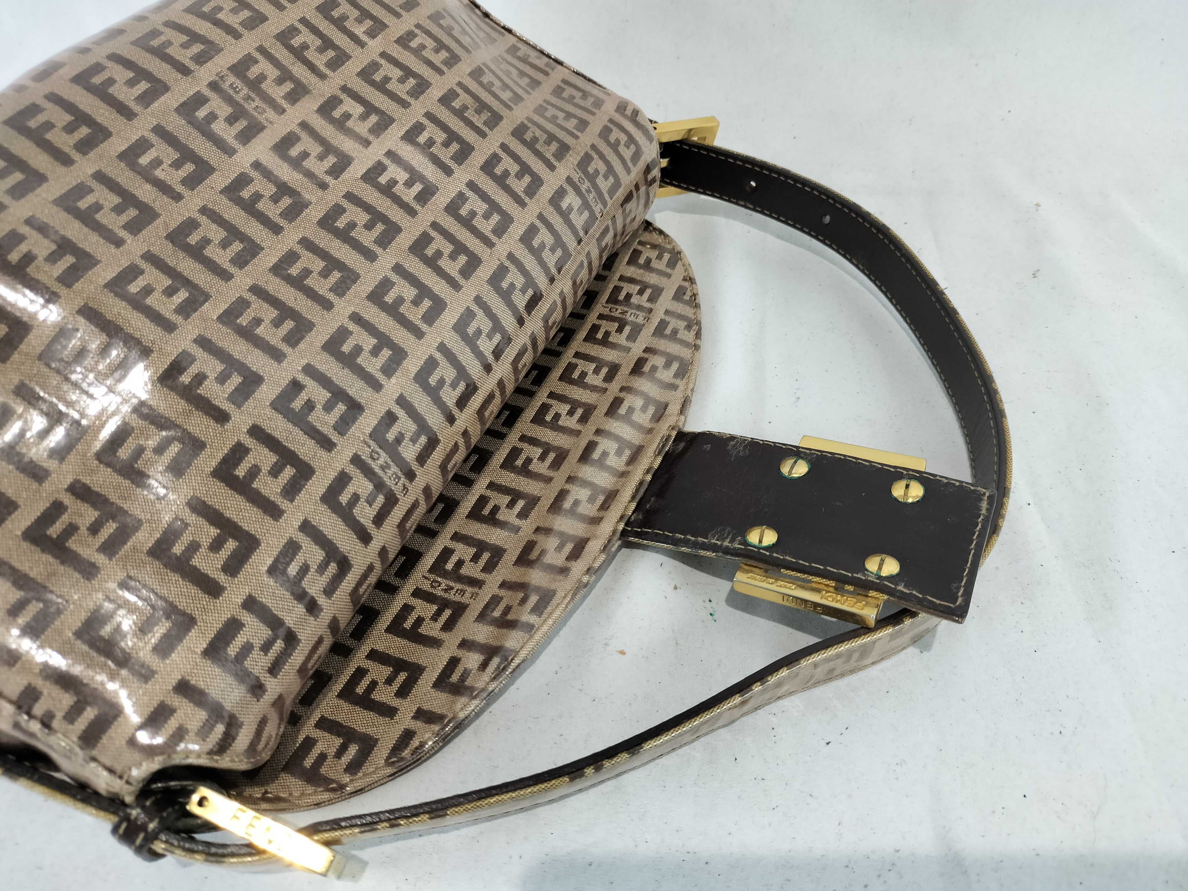 Mamma One-Shoulder Bag / Zucchino Leather / Gold Hardware / Enamel Handbag — view 4
