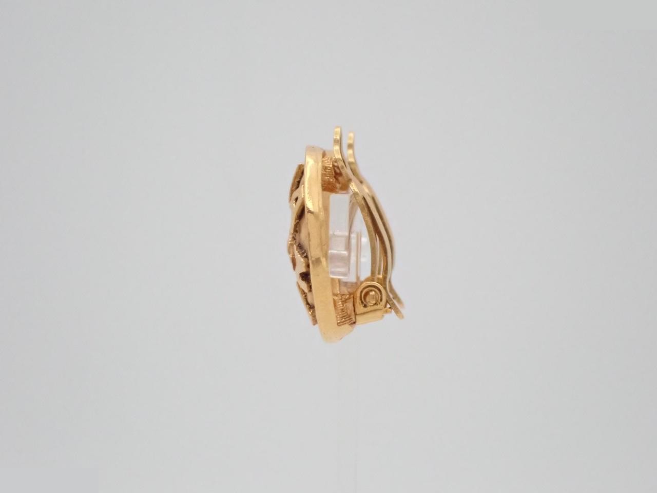 logo horse gold earrings 2 3 — view 3