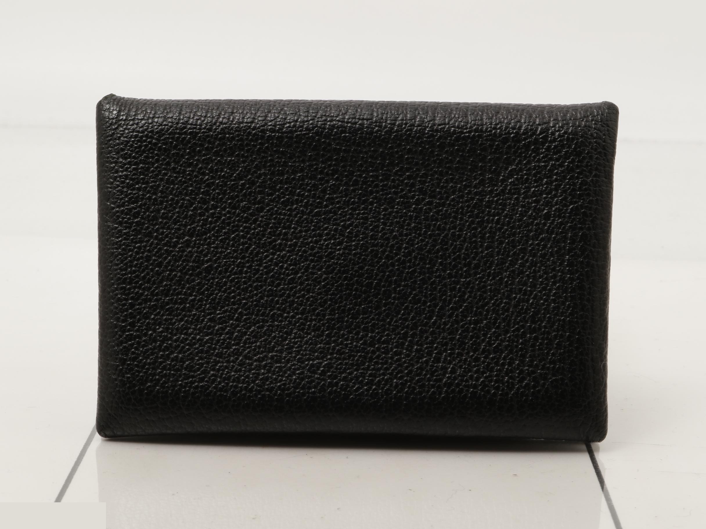 Calvi Coin Case, Evercolor, Black, X Stamp