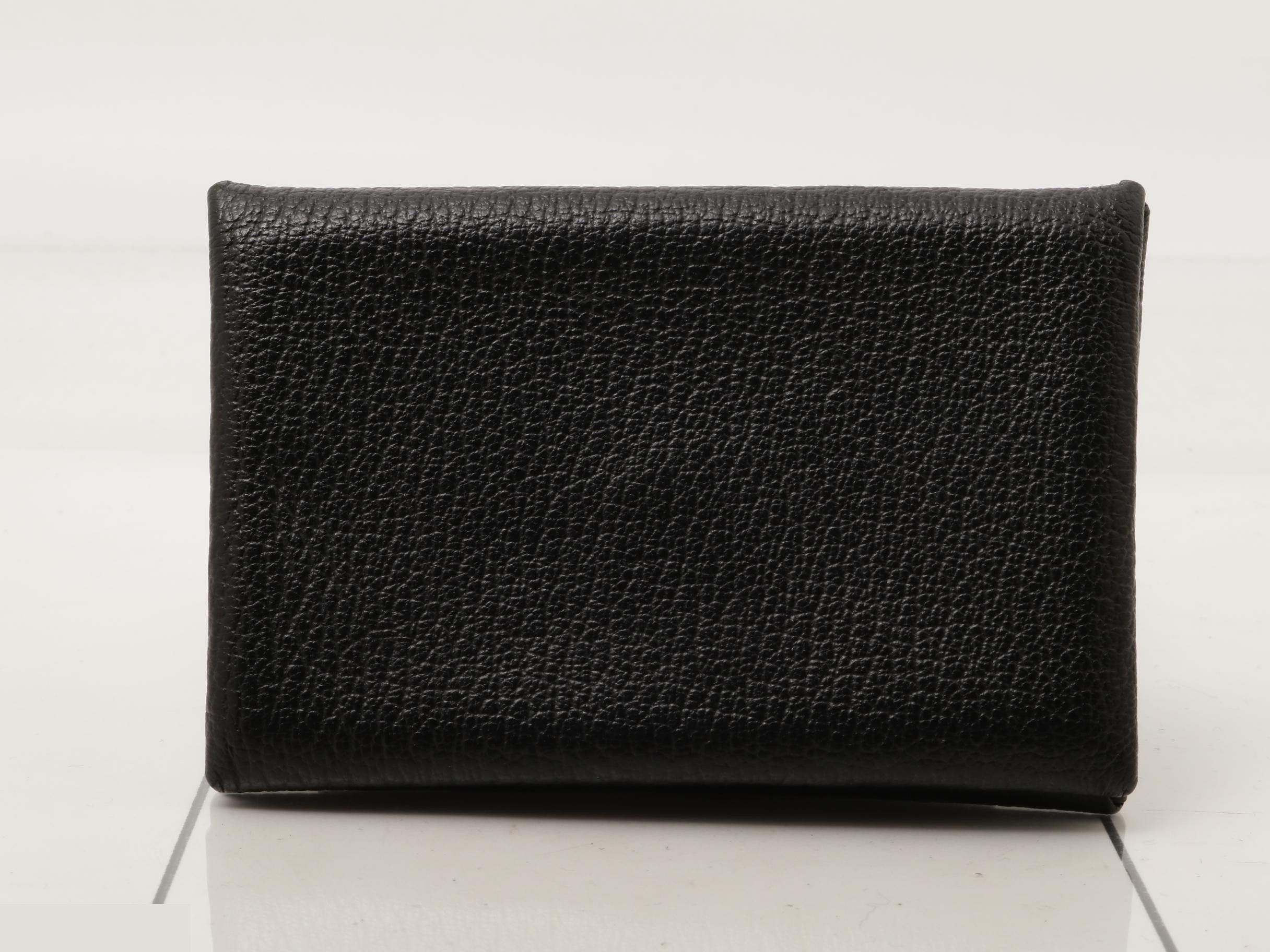 Calvi Coin Case, Evercolor, Black, X Stamp — view 2