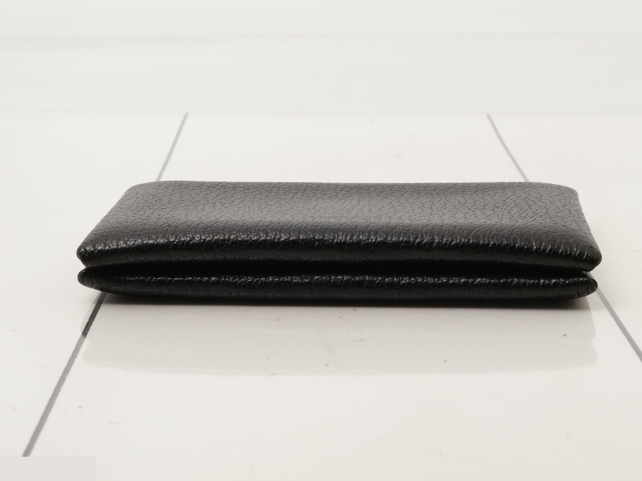 Calvi Coin Case, Evercolor, Black, X Stamp — view 3