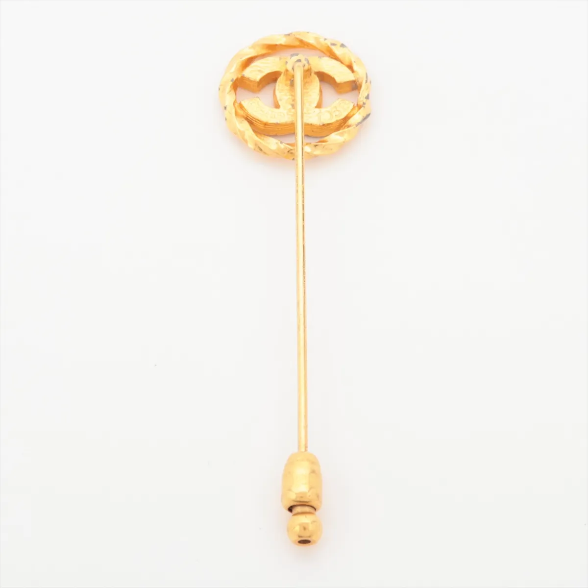 Coco Mark 1058 Brooch, GP x Rhinestone, Gold, — view 2