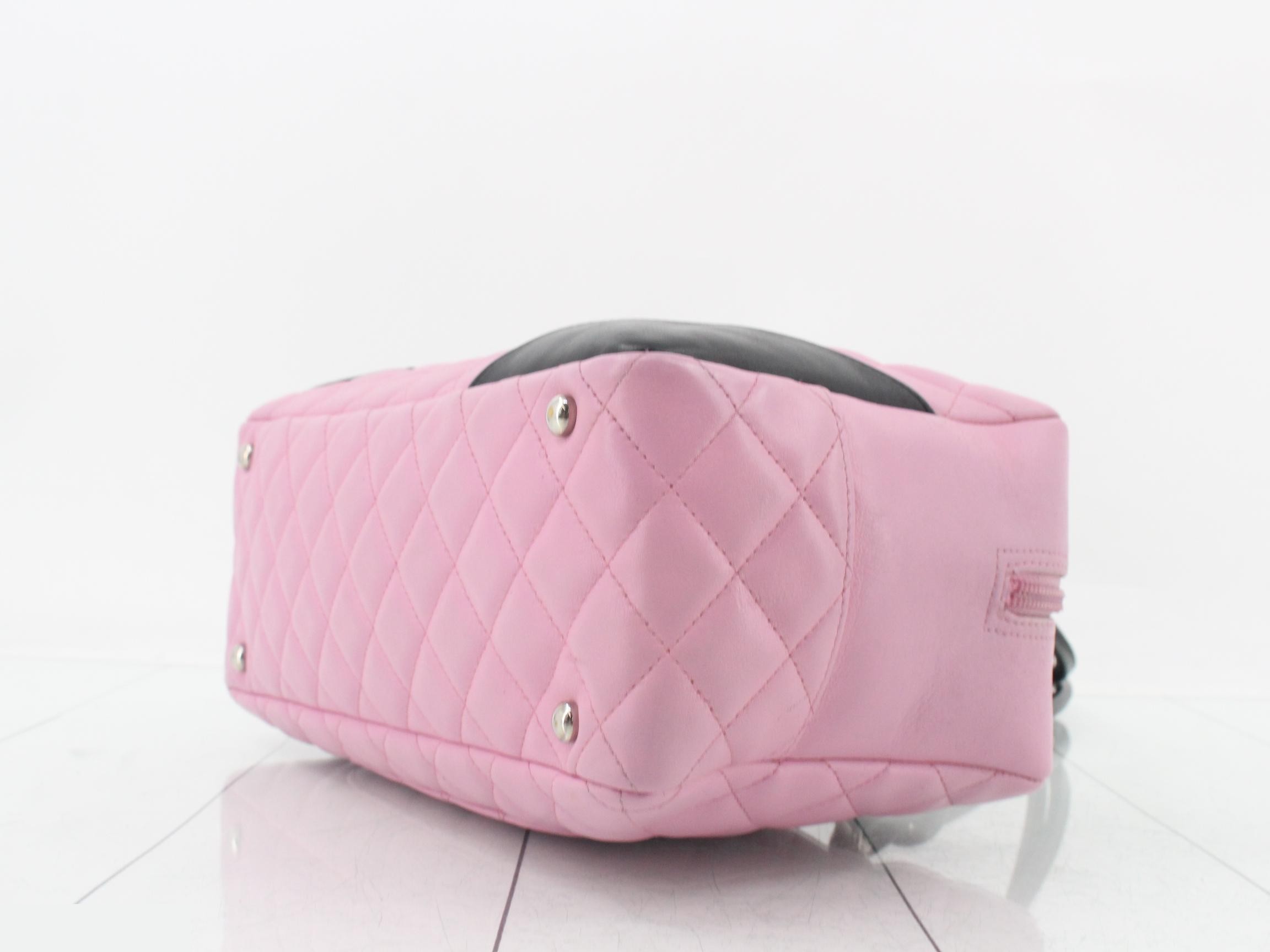 Cambon Line Shoulder Bag, Lambskin, Pink, Series 9 — view 6