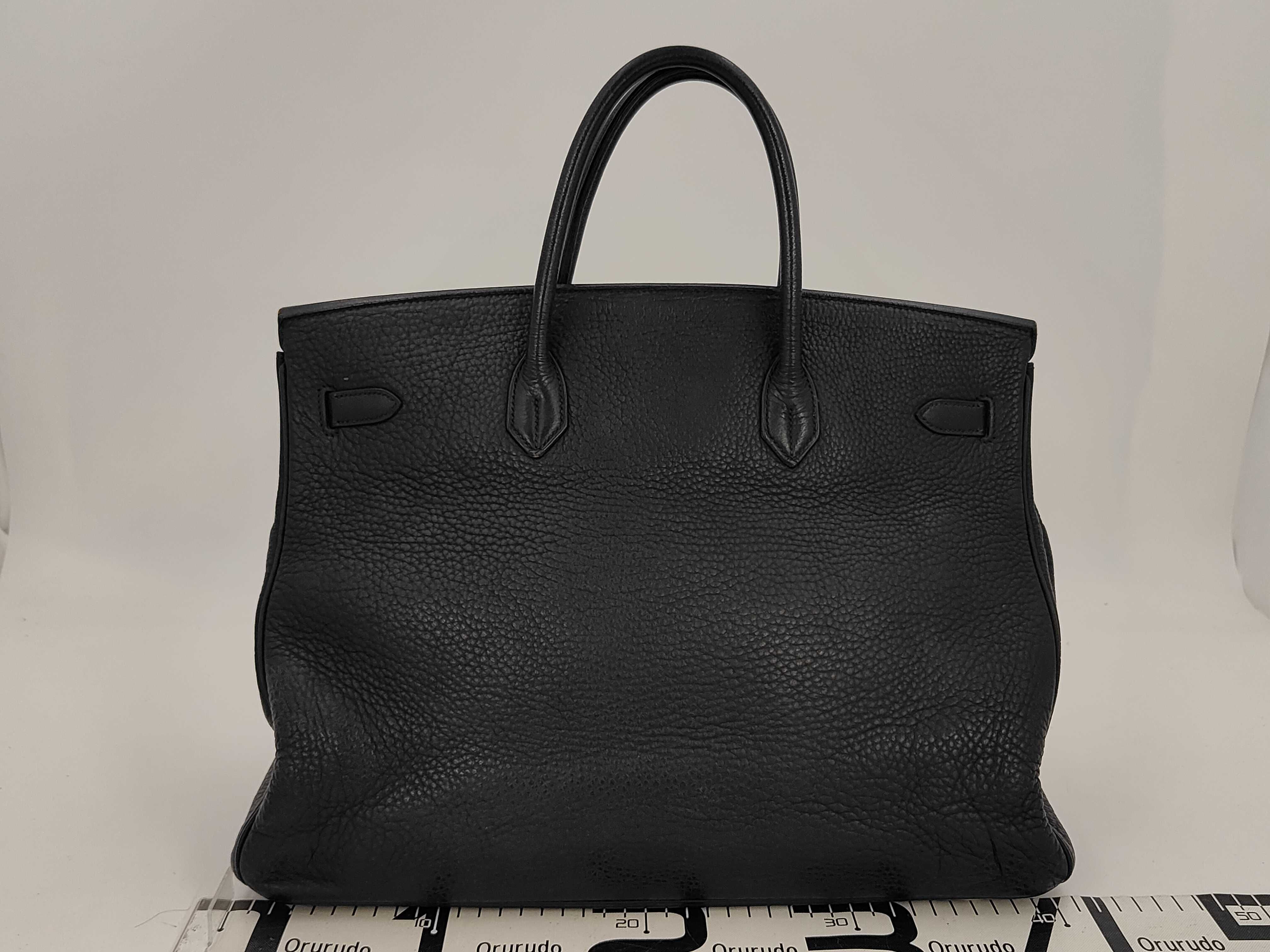 Birkin 40 Fjord Black SV G Handbag — view 2