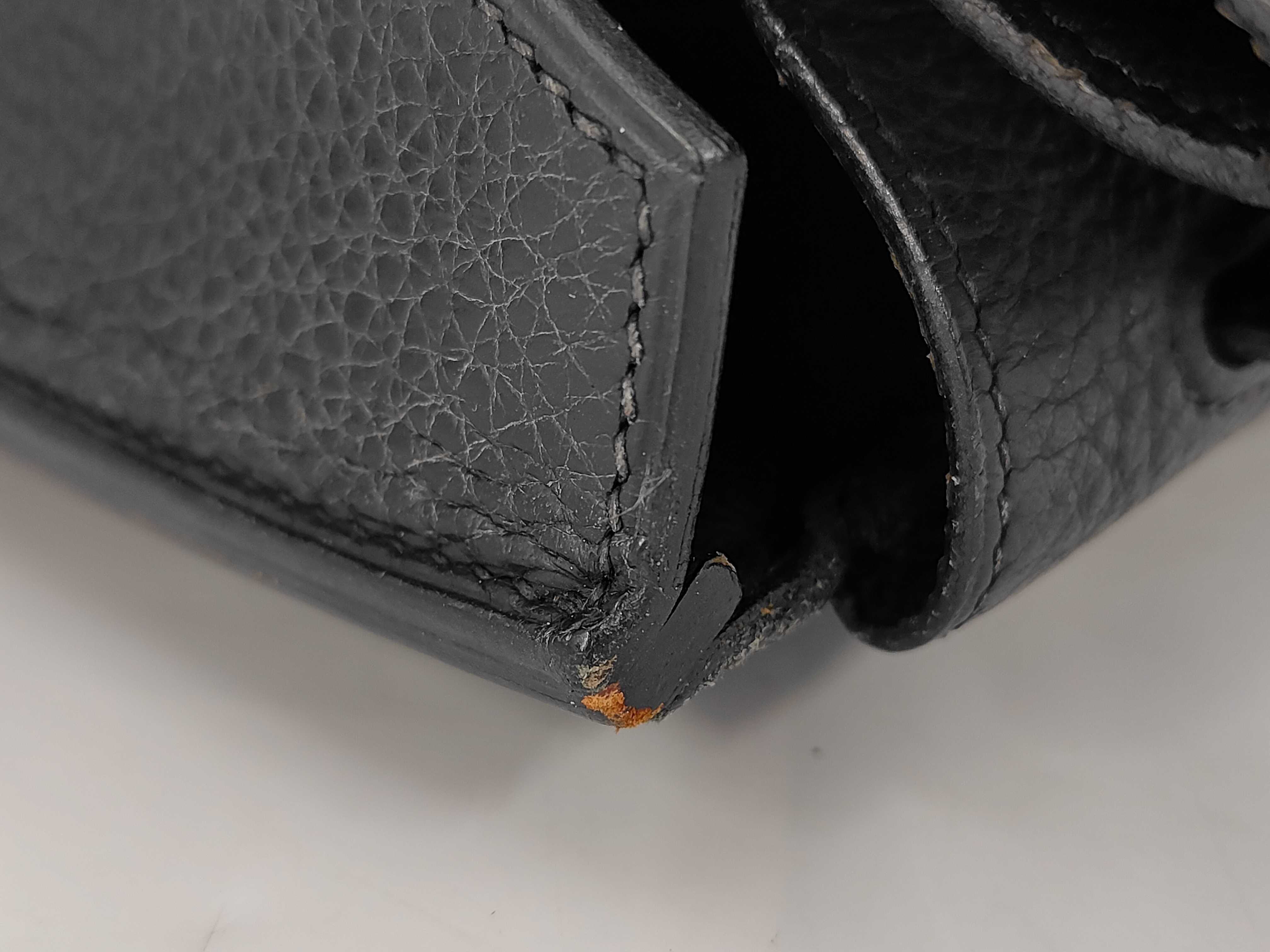 Birkin 40 Fjord Black SV G Handbag — view 13