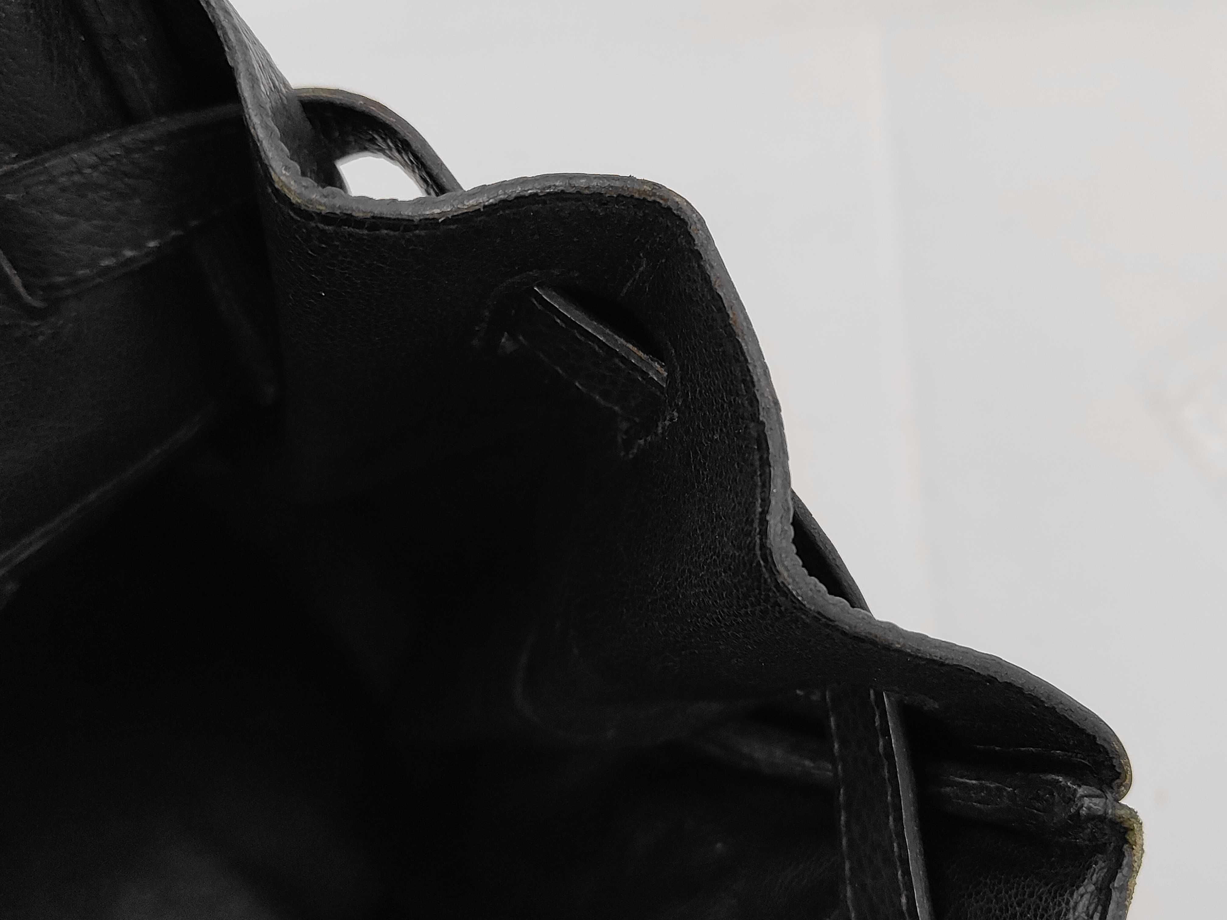 Birkin 40 Fjord Black SV G Handbag — view 14