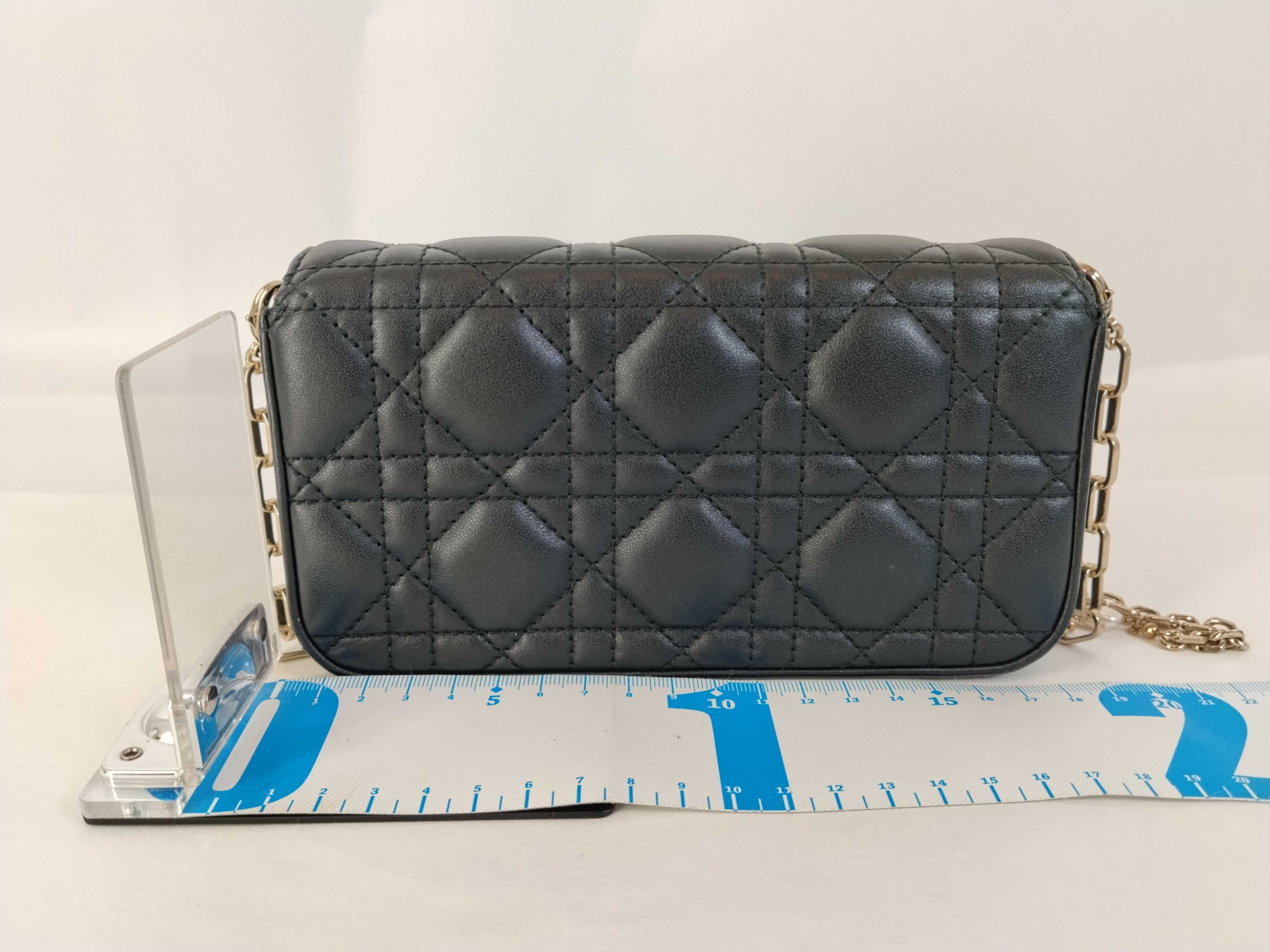 Lady Dior / Christian Shoulder Bag, Cannage Stitch, Smartphone Pouch, Chain Shoulder Bag — view 2