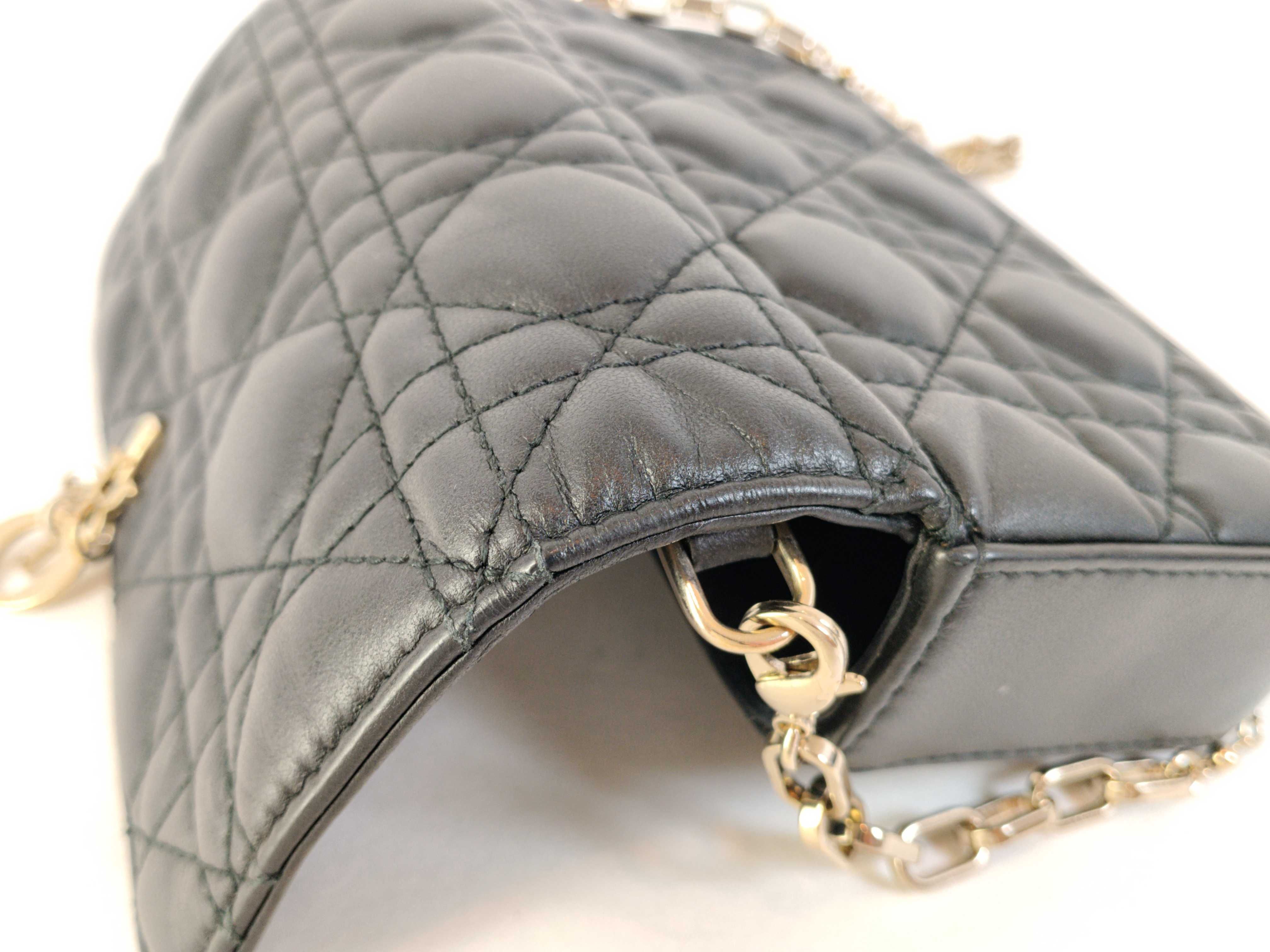 Lady Dior / Christian Shoulder Bag, Cannage Stitch, Smartphone Pouch, Chain Shoulder Bag — view 12