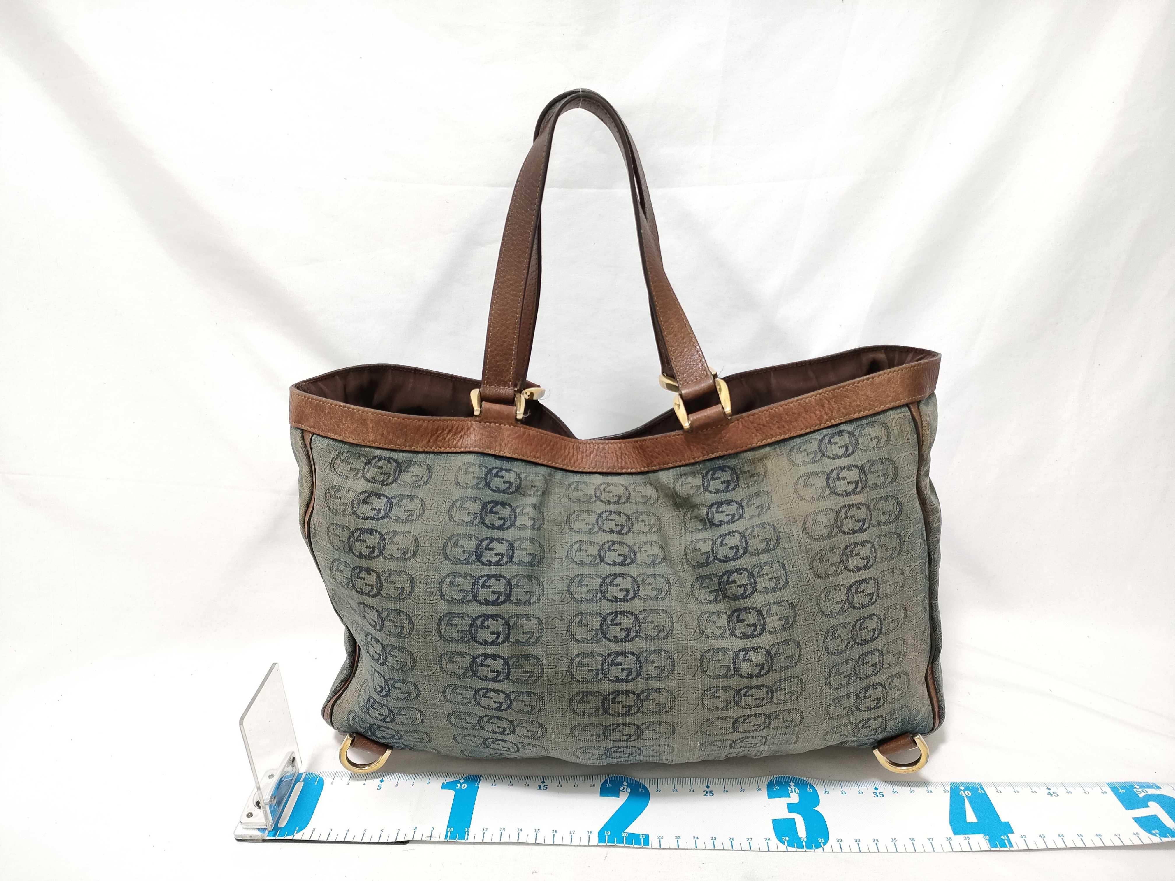 GG Canvas Denim Tote Bag 141472 Tote Bag — view 2
