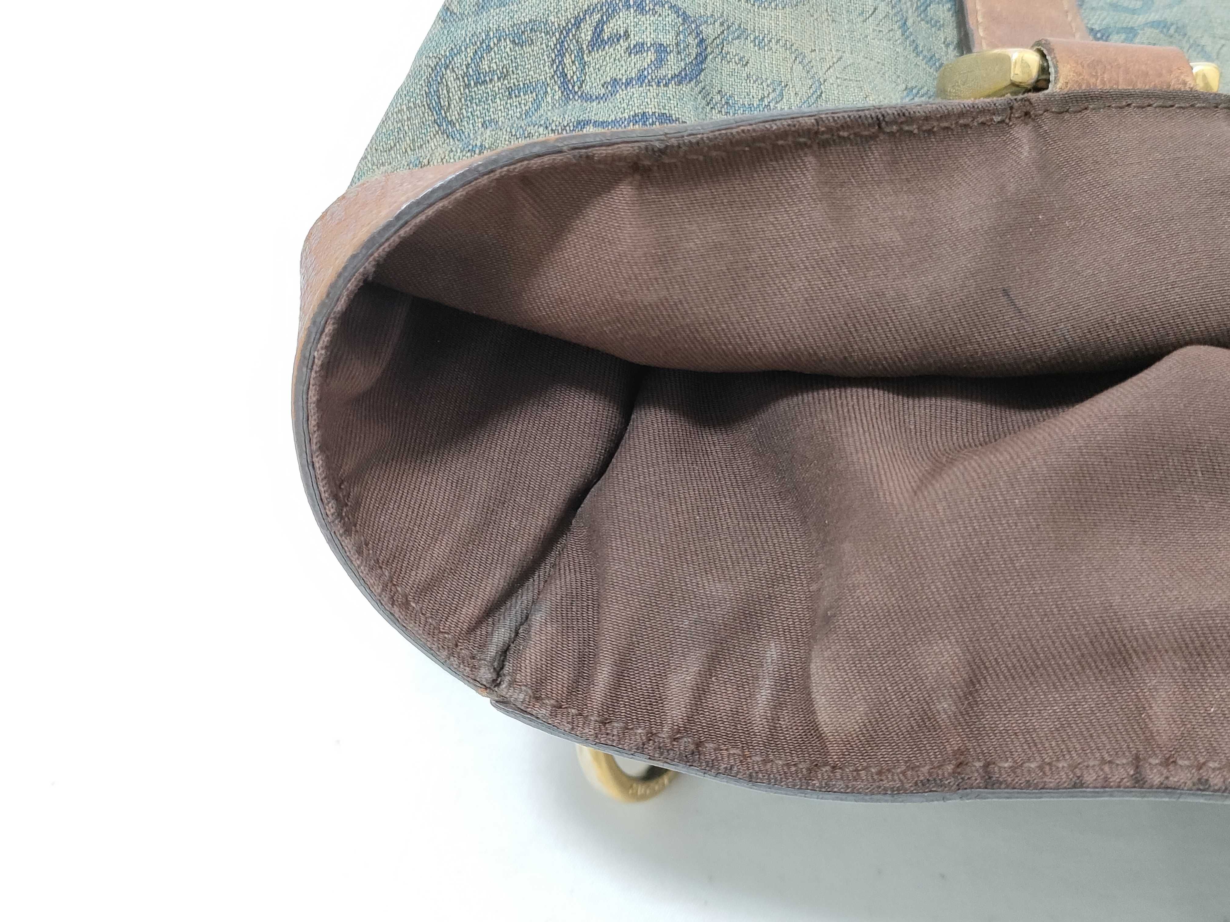 GG Canvas Denim Tote Bag 141472 Tote Bag — view 12