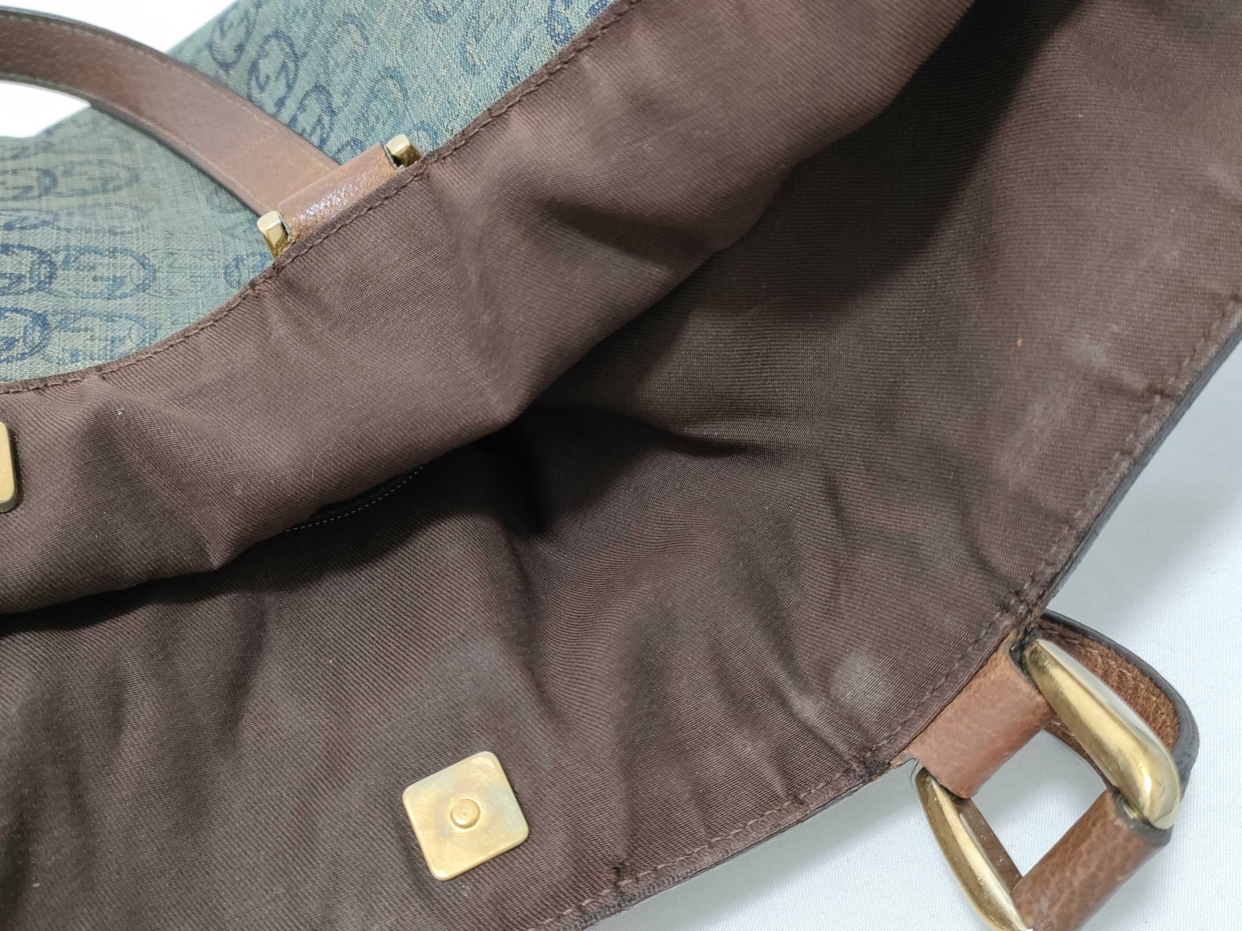 GG Canvas Denim Tote Bag 141472 Tote Bag — view 13