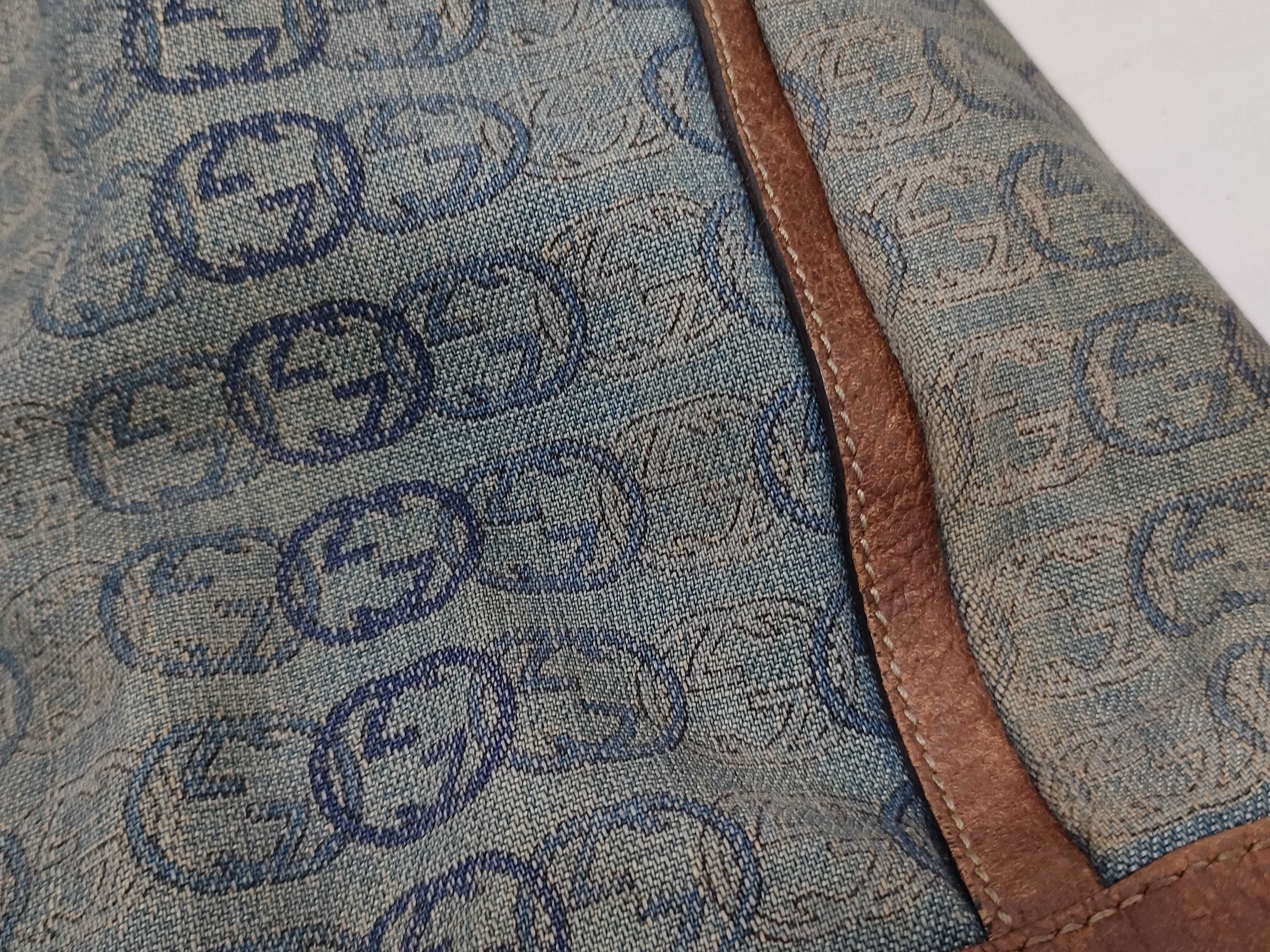 GG Canvas Denim Tote Bag 141472 Tote Bag — view 15