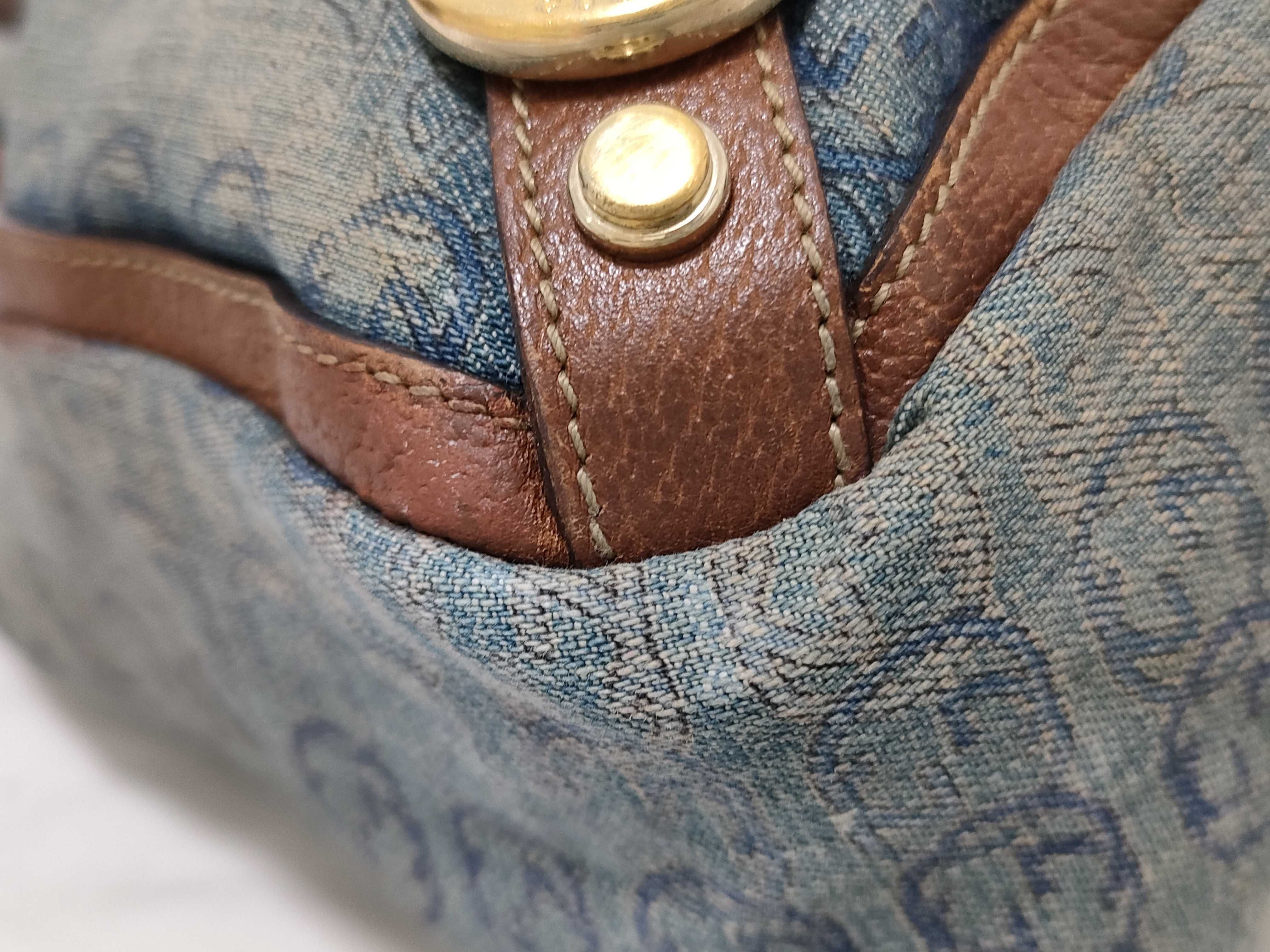 GG Canvas Denim Tote Bag 141472 Tote Bag — view 6