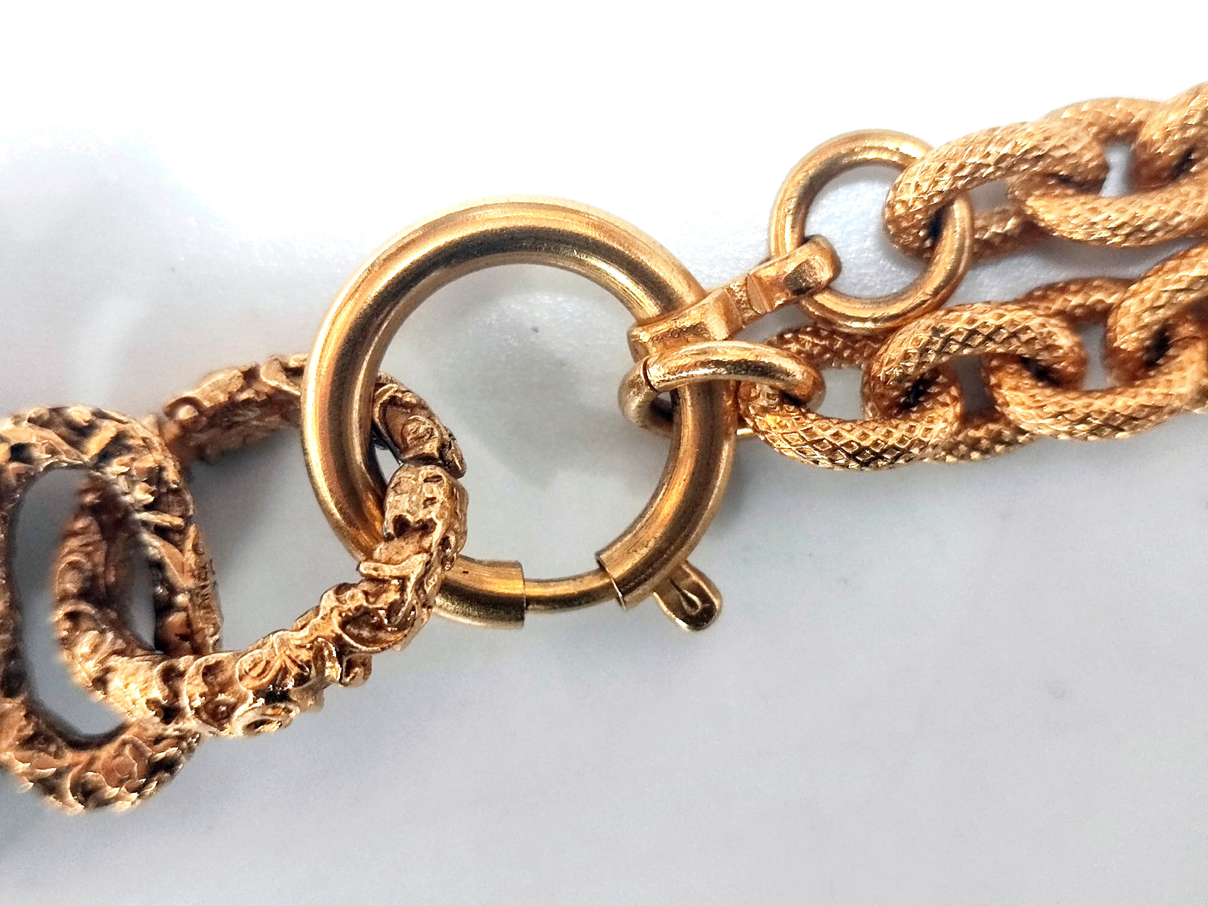 Coco Mark Lava Circle Necklace A — view 11