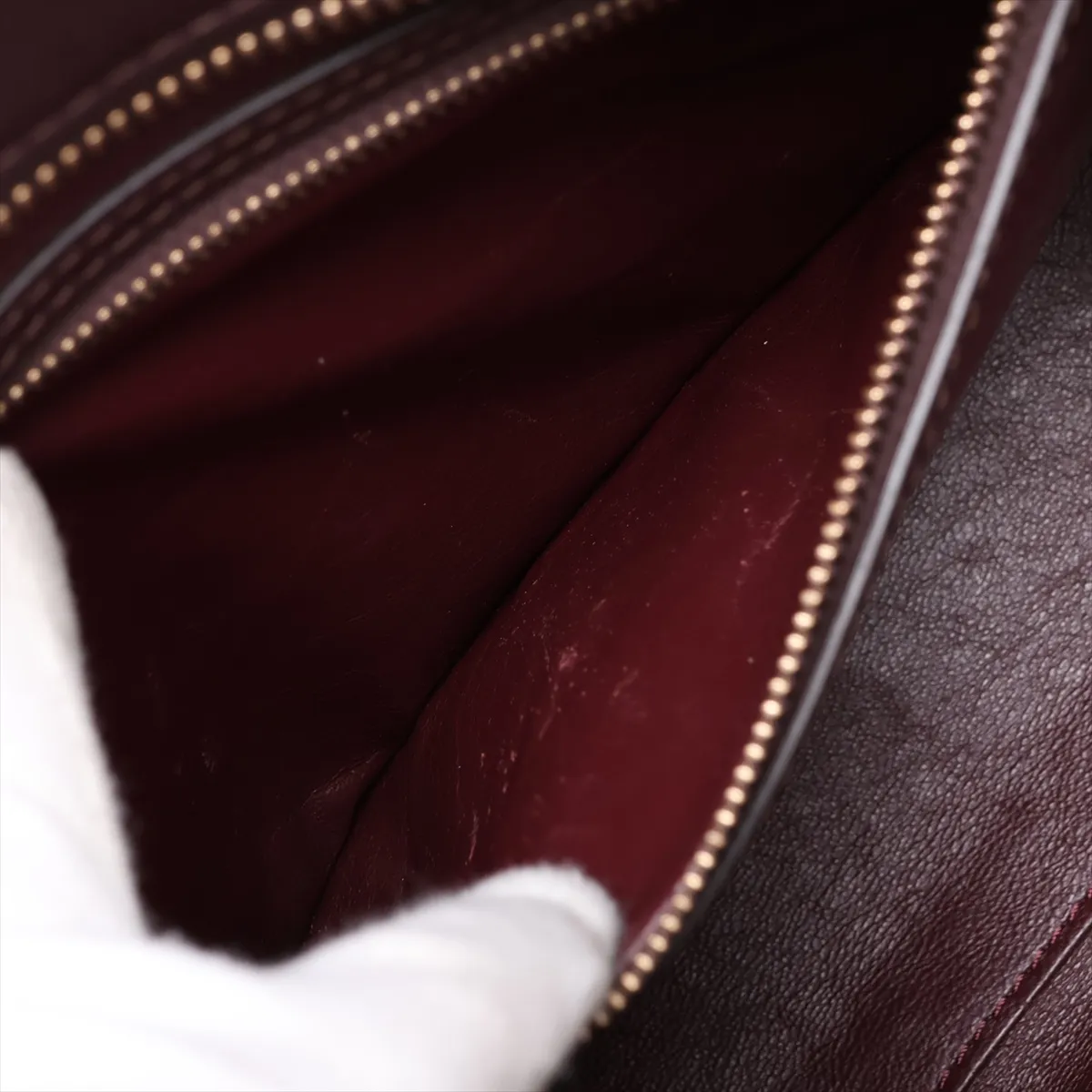 Luggage Mini Shopper Leather x Suede Handbag Brown x Beige — view 8