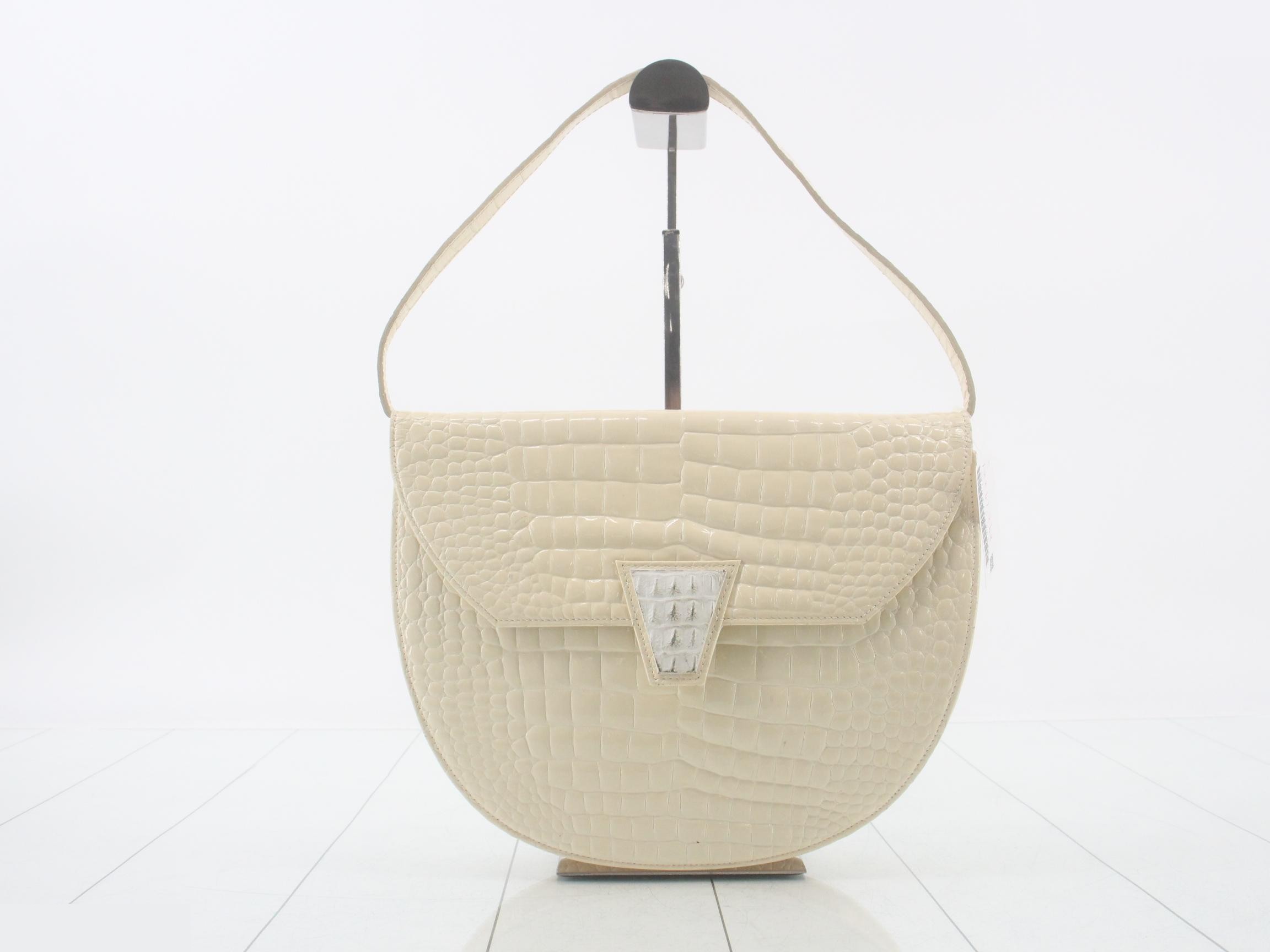 Crocodile shoulder bag