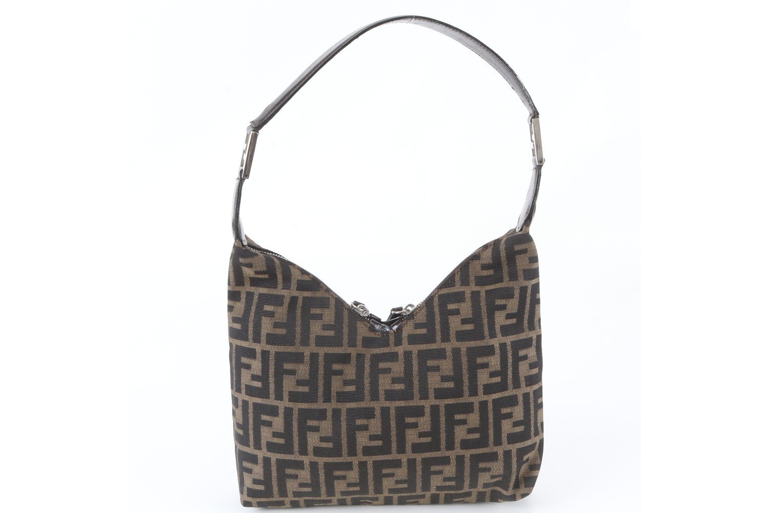 Zucca Leather Canvas Shoulder Bag — view 3