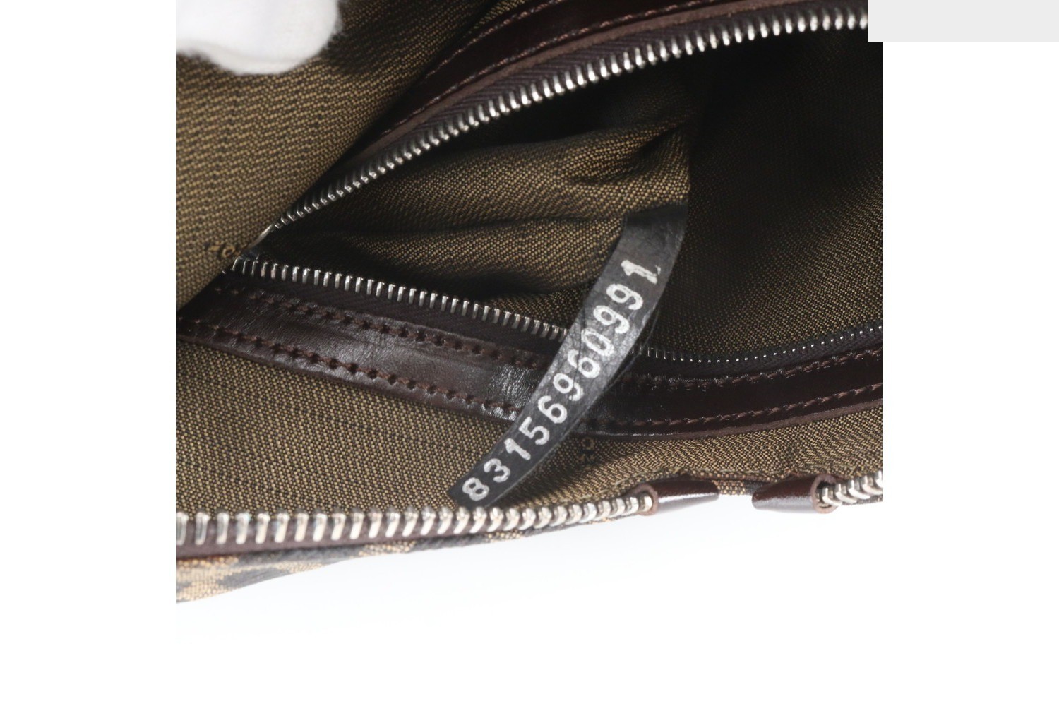 Zucca Leather Canvas Shoulder Bag — view 9