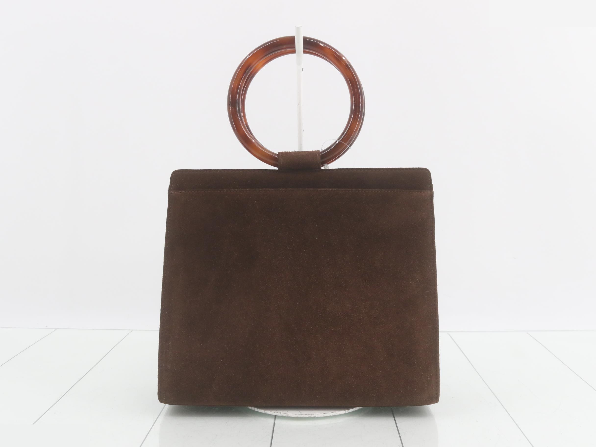 Tortoiseshell suede handbag — view 2