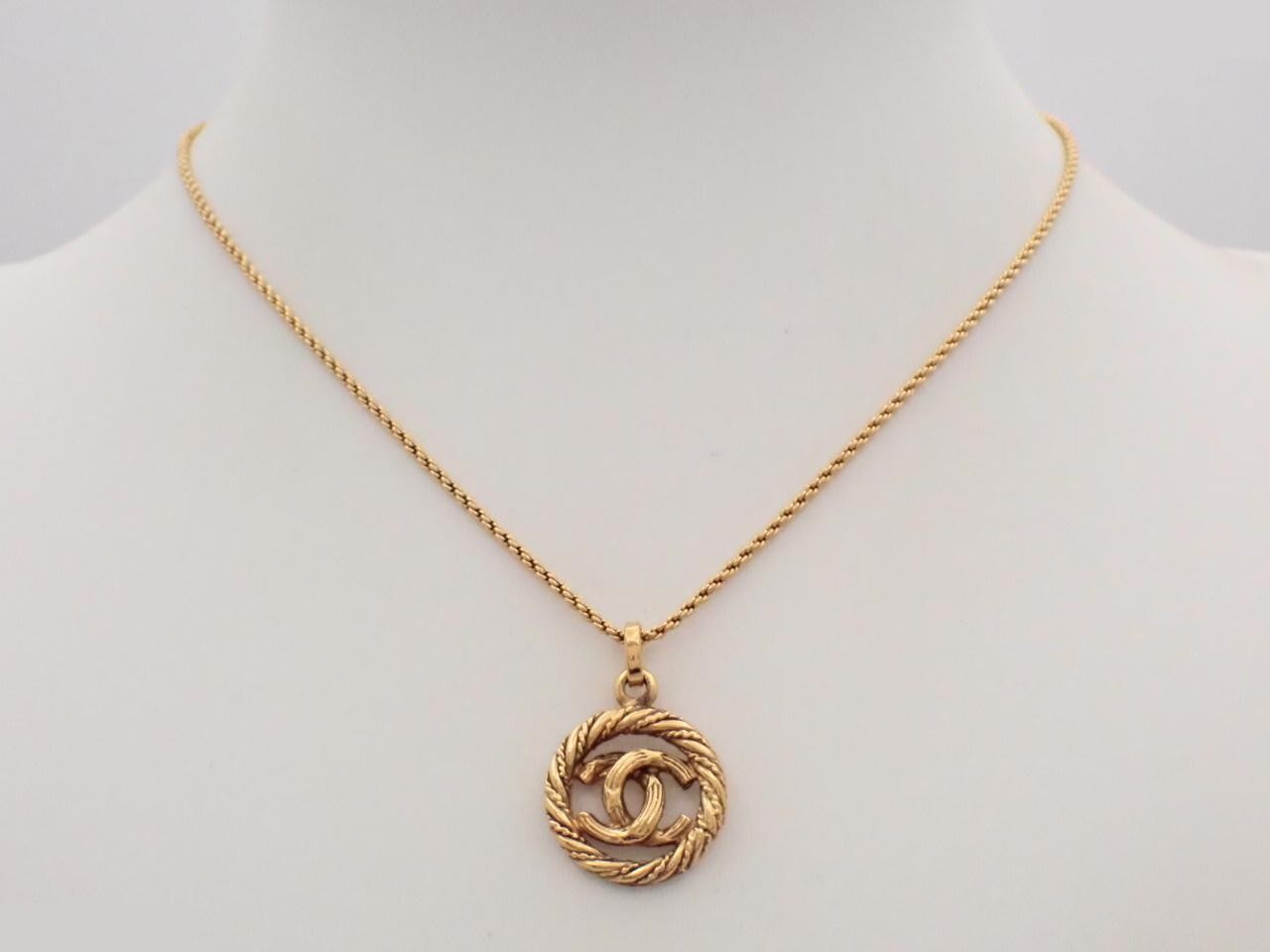 Coco Mark Vintage Necklace, Gold, Chain approx. 40cm — view 3